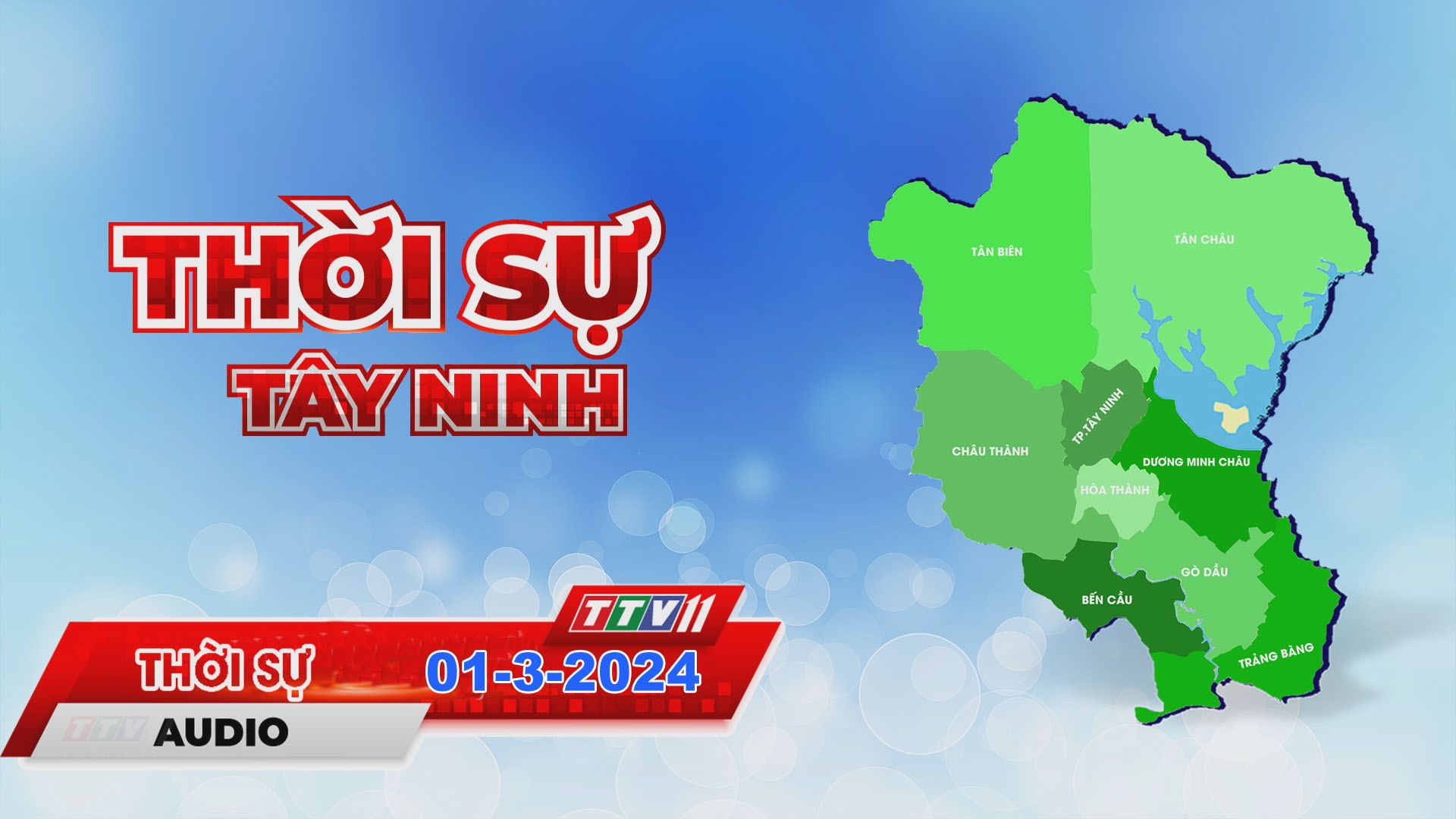 Thời sự Tây Ninh 01-3-2024 | Tin tức hôm nay | TayNinhTVAudio