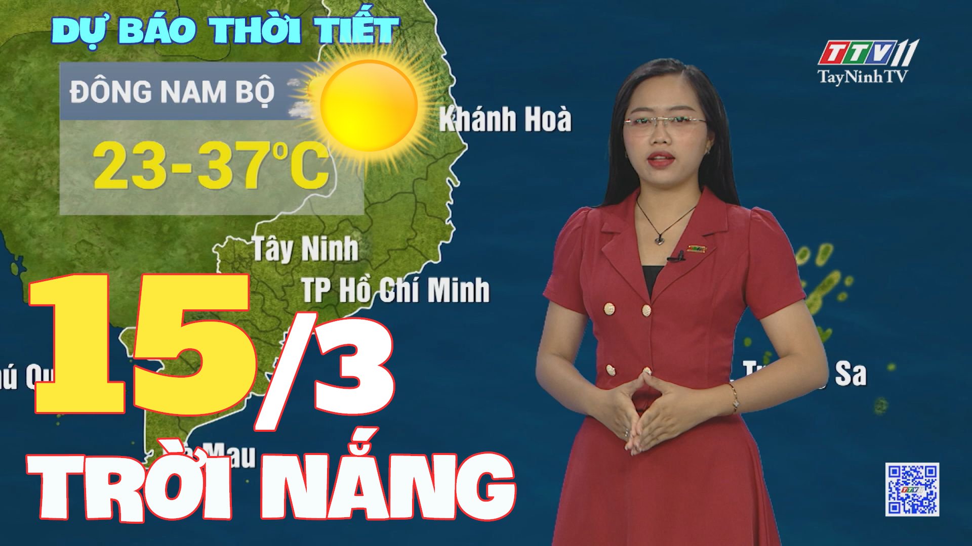 Bản tin thời tiết 15-3-2024 | TayNinhTVEnt