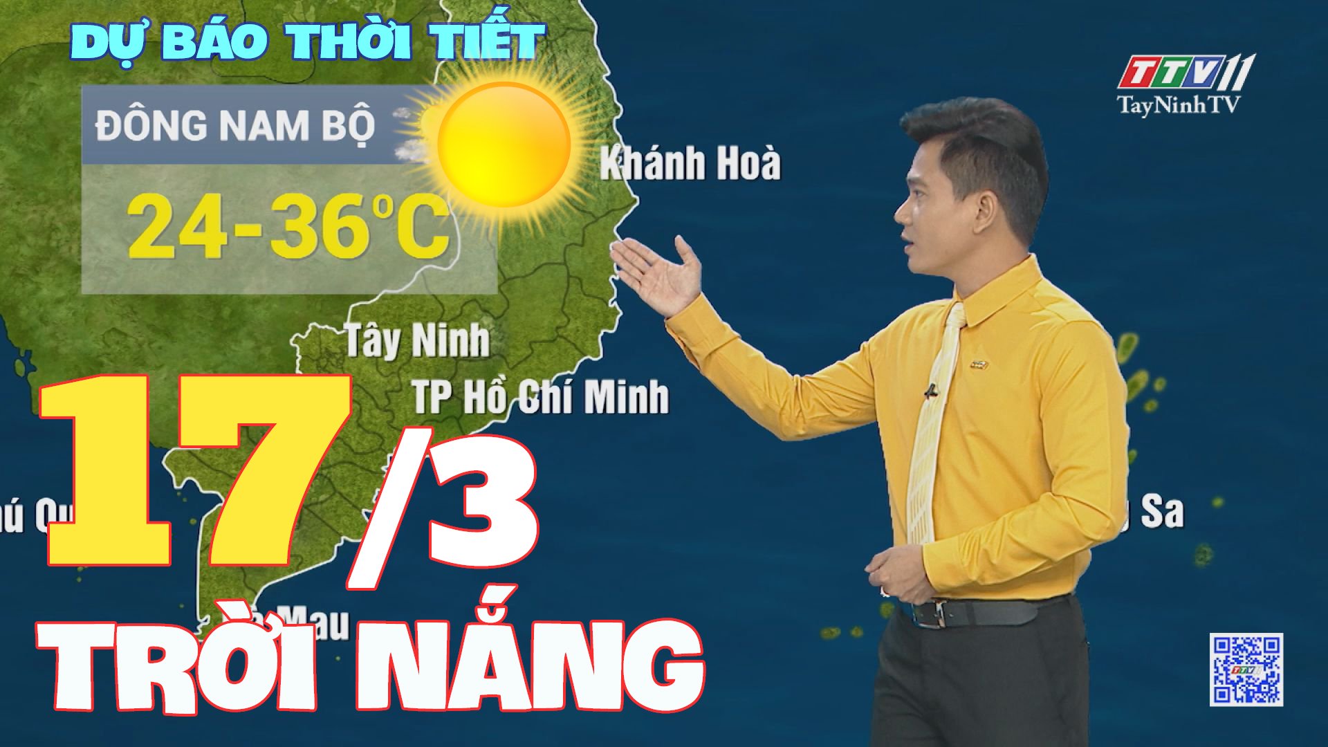 Bản tin thời tiết 17-3-2024 | TayNinhTVEnt