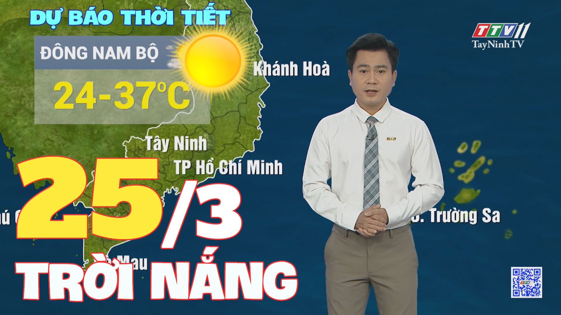 Bản tin thời tiết 25-3-2024 | TayNinhTVEnt