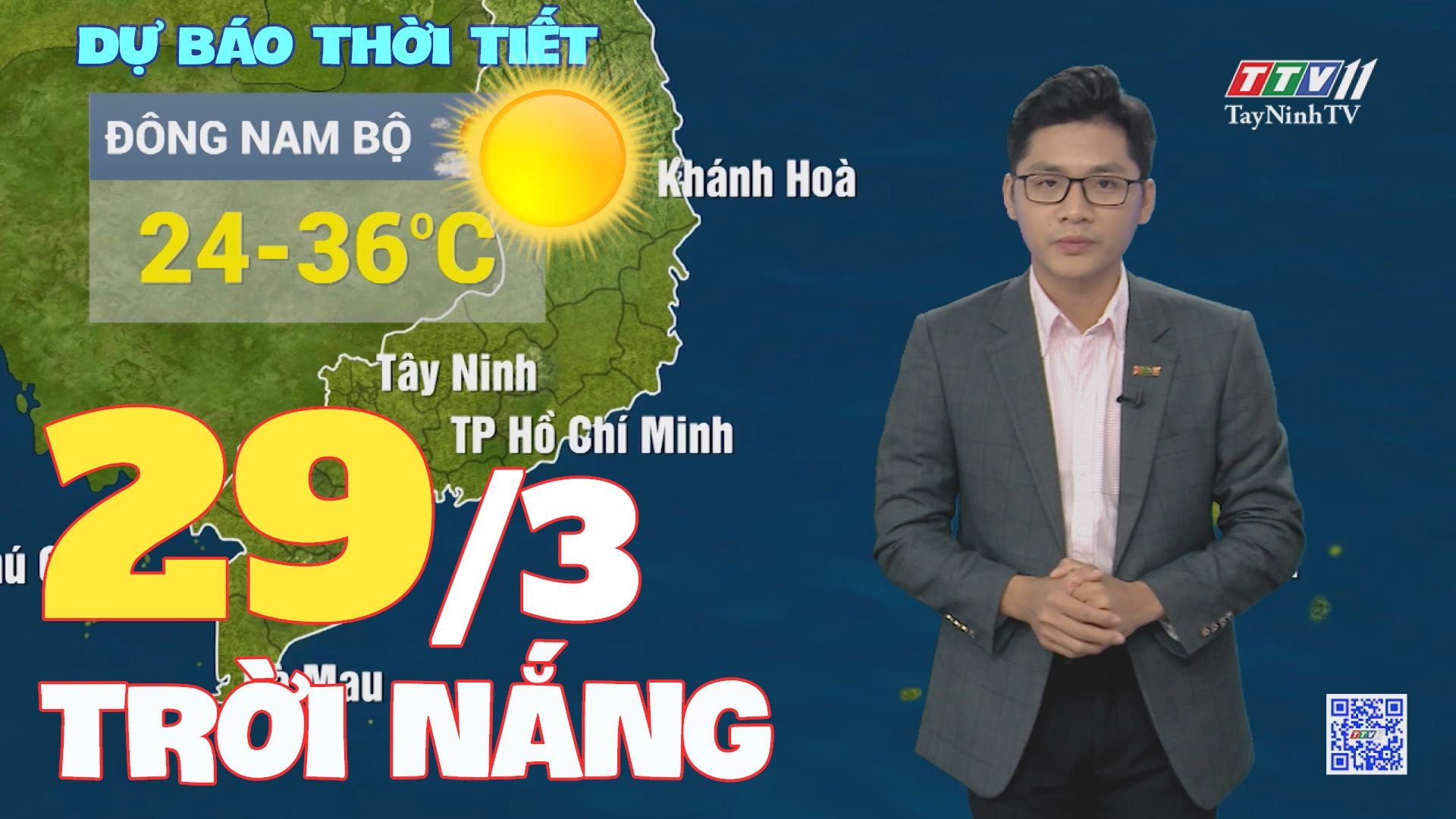 Bản tin thời tiết 29-3-2024 | TayNinhTVEnt