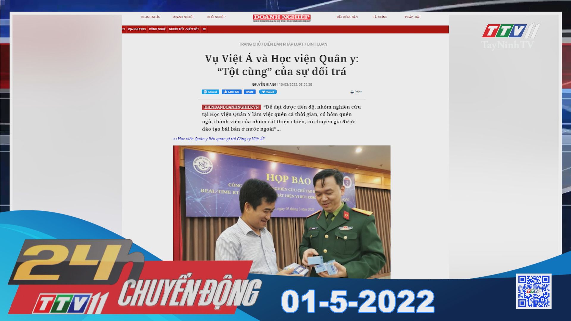 24h Chuyển động 01-5-2022 | Tin tức hôm nay | TayNinhTV