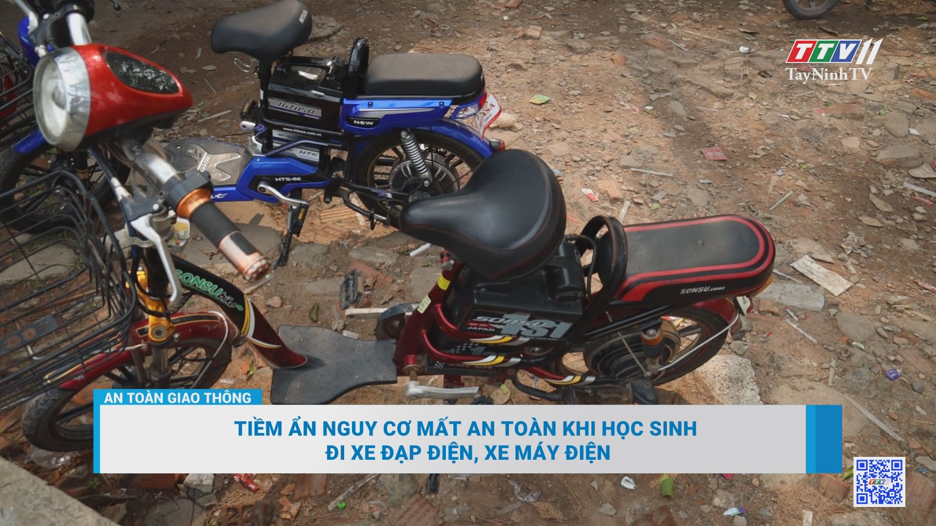 Tiềm ẩn nguy cơ mất an toàn khi học sinh đi xe đạp điện, xe máy điện | AN TOÀN GIAO THÔNG | TayNinhTV