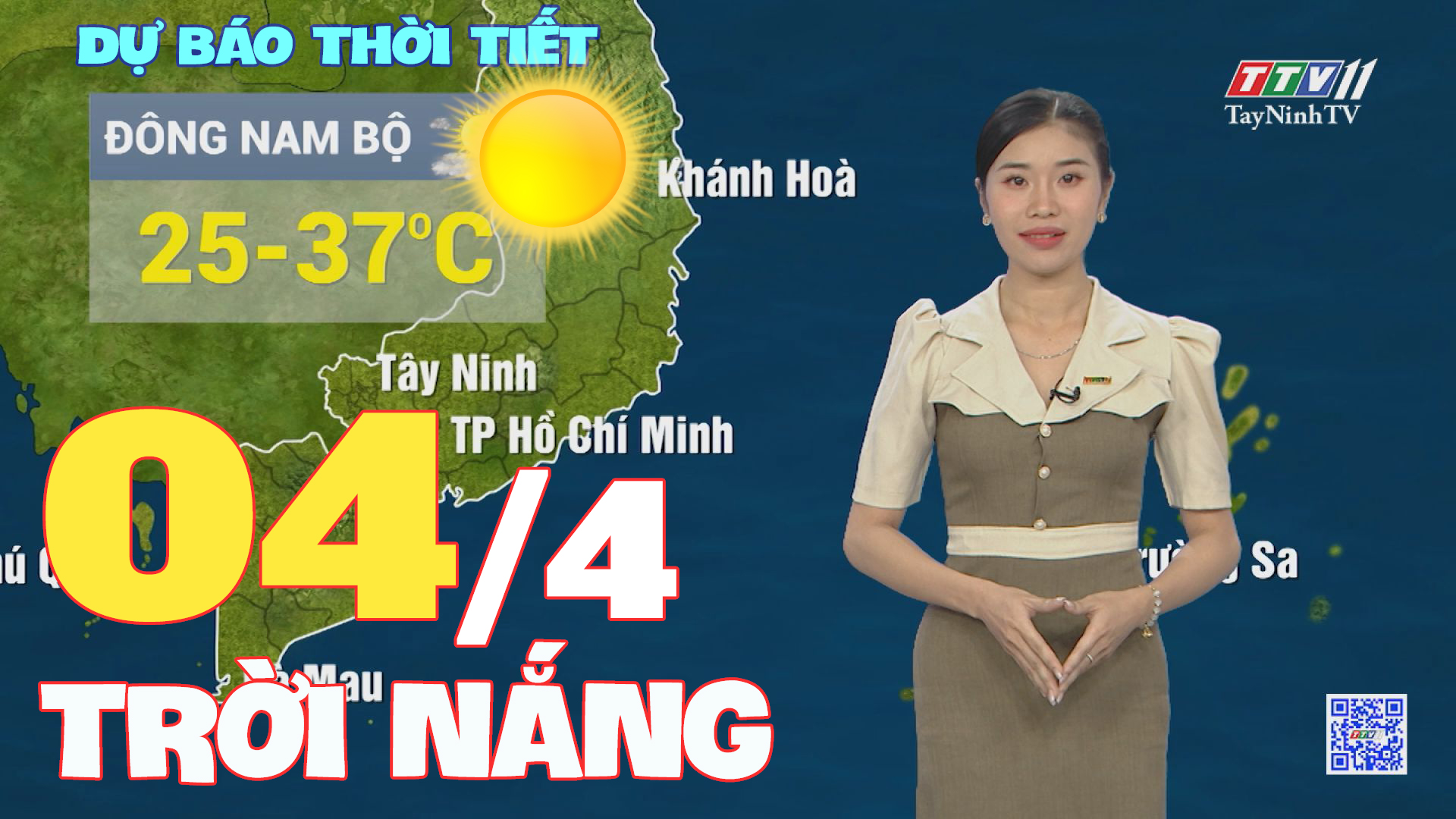 Bản tin thời tiết 04-4-2024 | TayNinhTVEnt