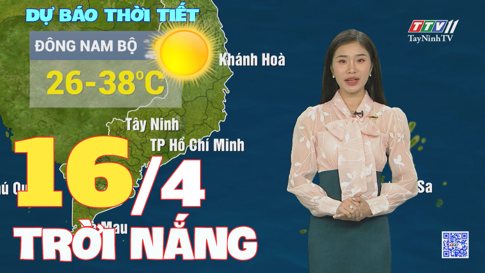 Bản tin thời tiết 16-4-2024 | TayNinhTVEnt