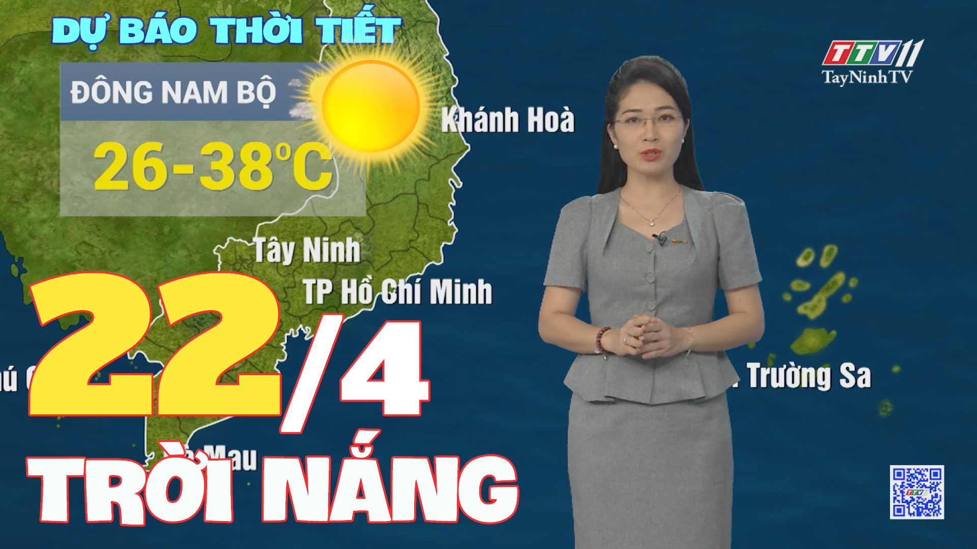 Bản tin thời tiết 22-4-2024 | TayNinhTVEnt