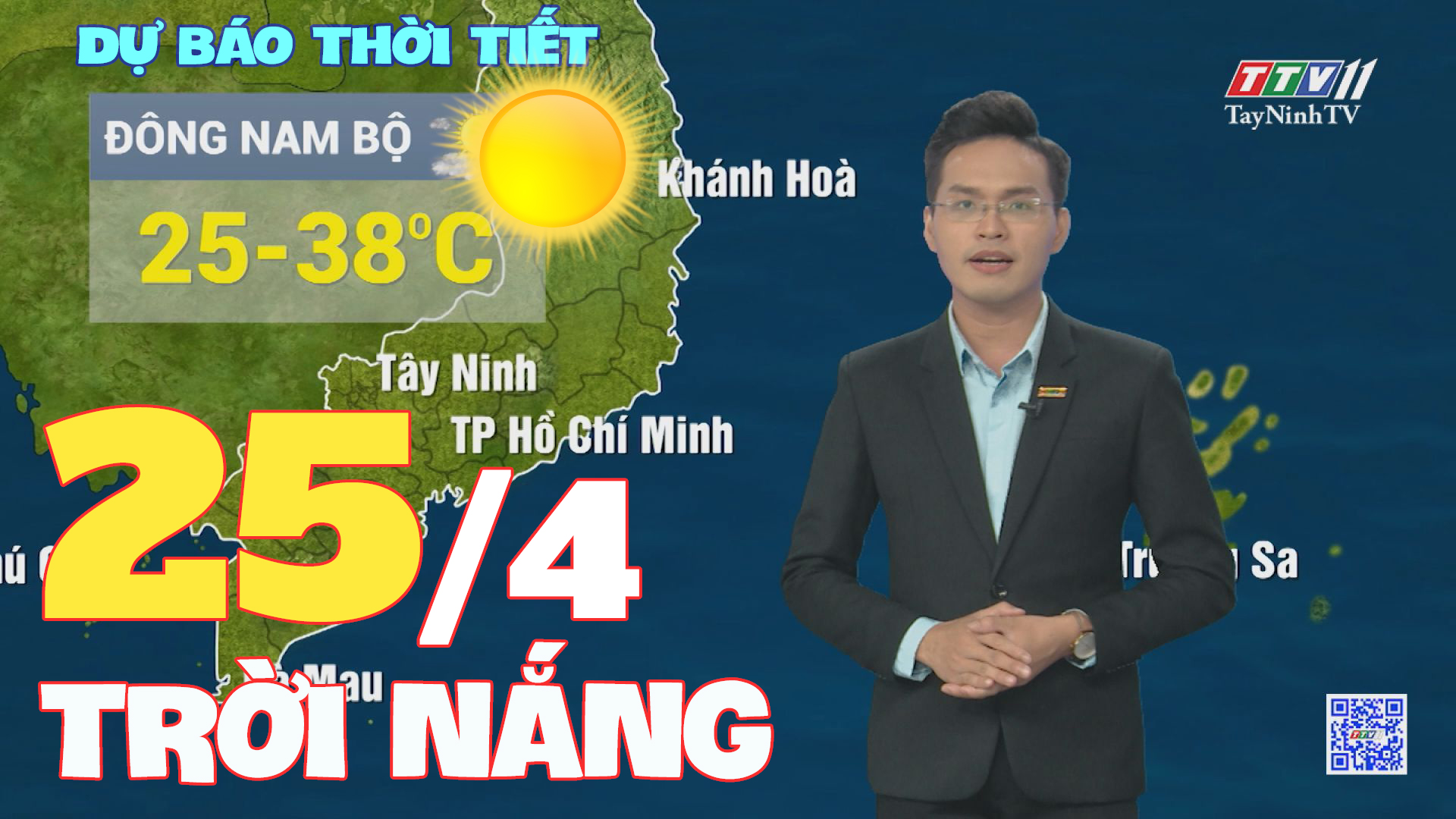 Bản tin thời tiết 25-4-2024 | TayNinhTVEnt