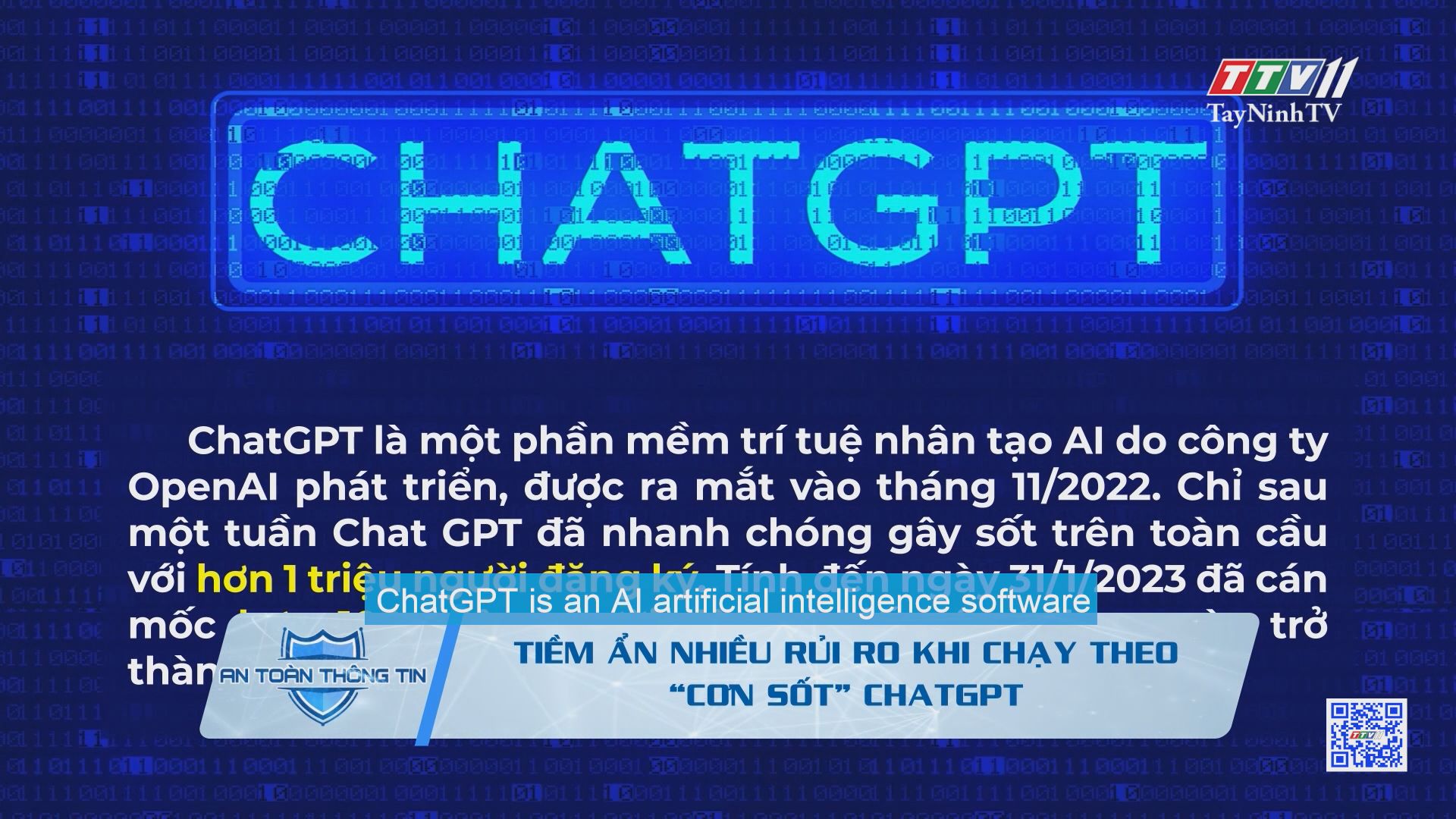 Tiềm ẩn nhiều rủi ro khi chạy theo “cơn sốt” ChatGPT | An toàn thông tin | TayNinhTV