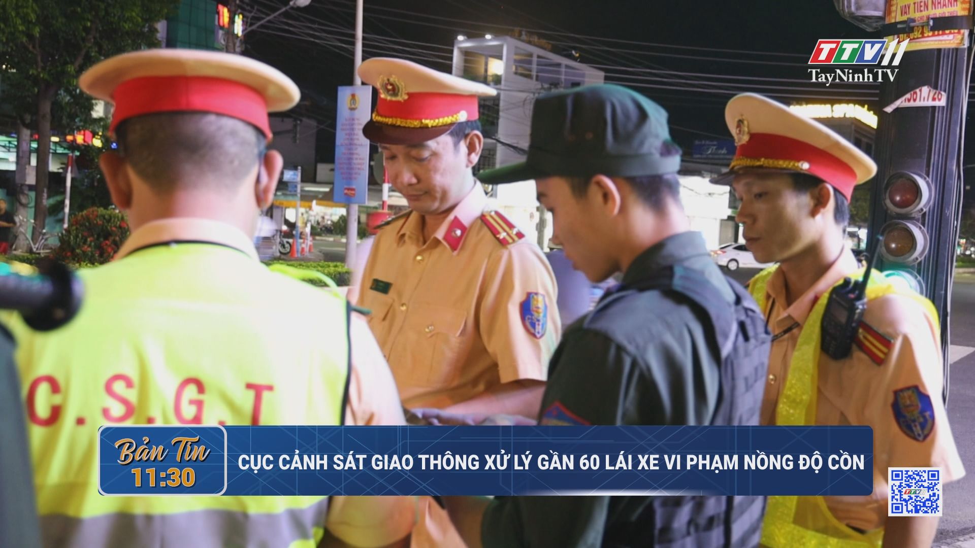 Cục Cảnh sát giao thông xử lý gần 60 lái xe vi phạm nồng độ cồn | TayNinhTV
