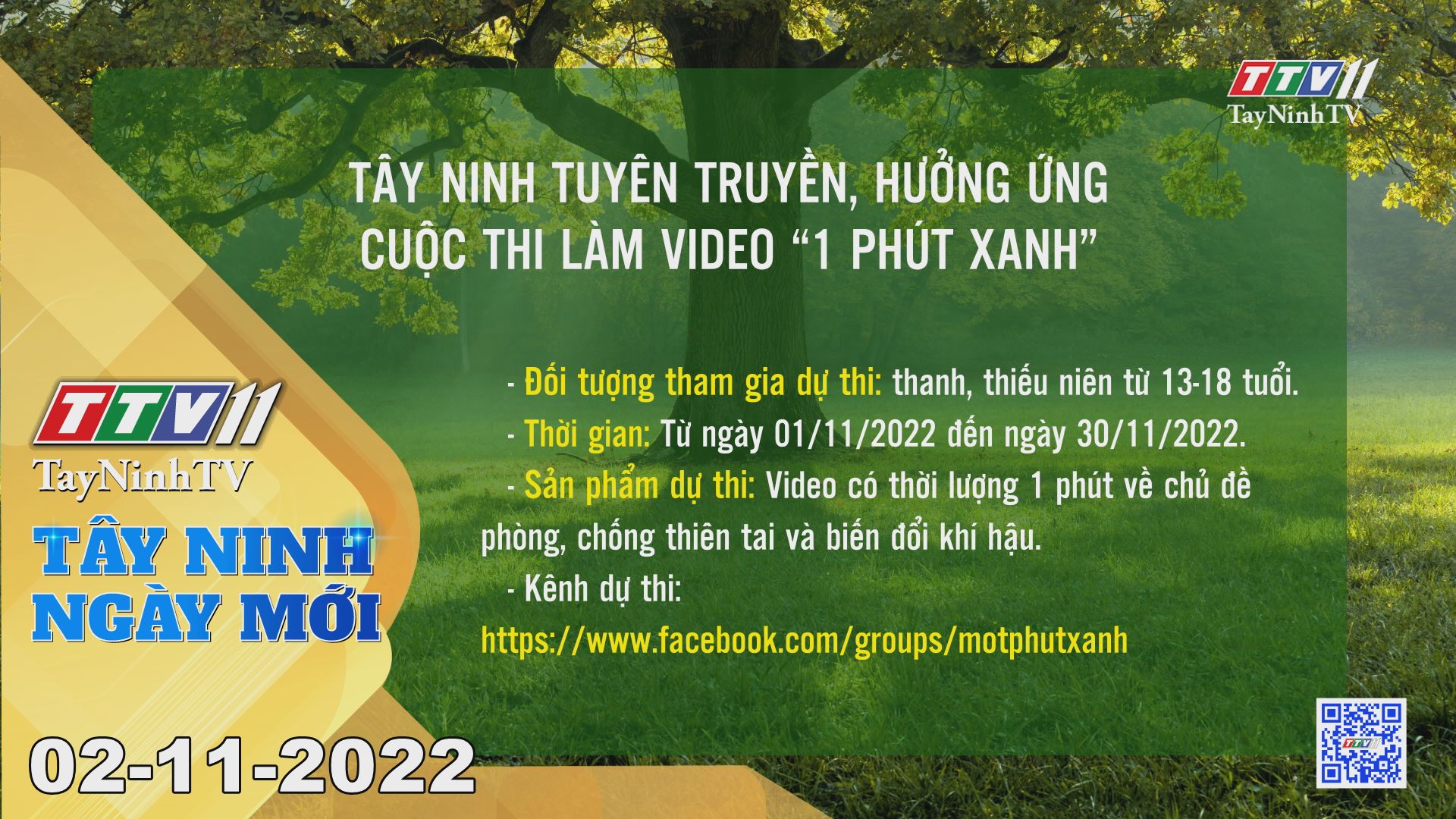Tây Ninh ngày mới 02-11-2022 | Tin tức hôm nay | TayNinhTV