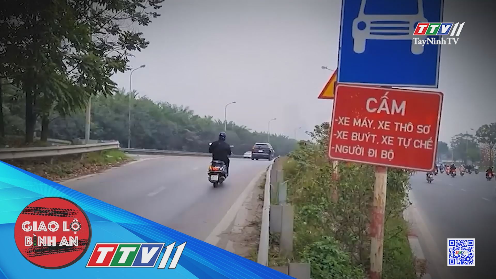 Xử phạt nghiêm tài xế xe máy đi vào đường cao tốc | Giao lộ bình an | TayNinhTV