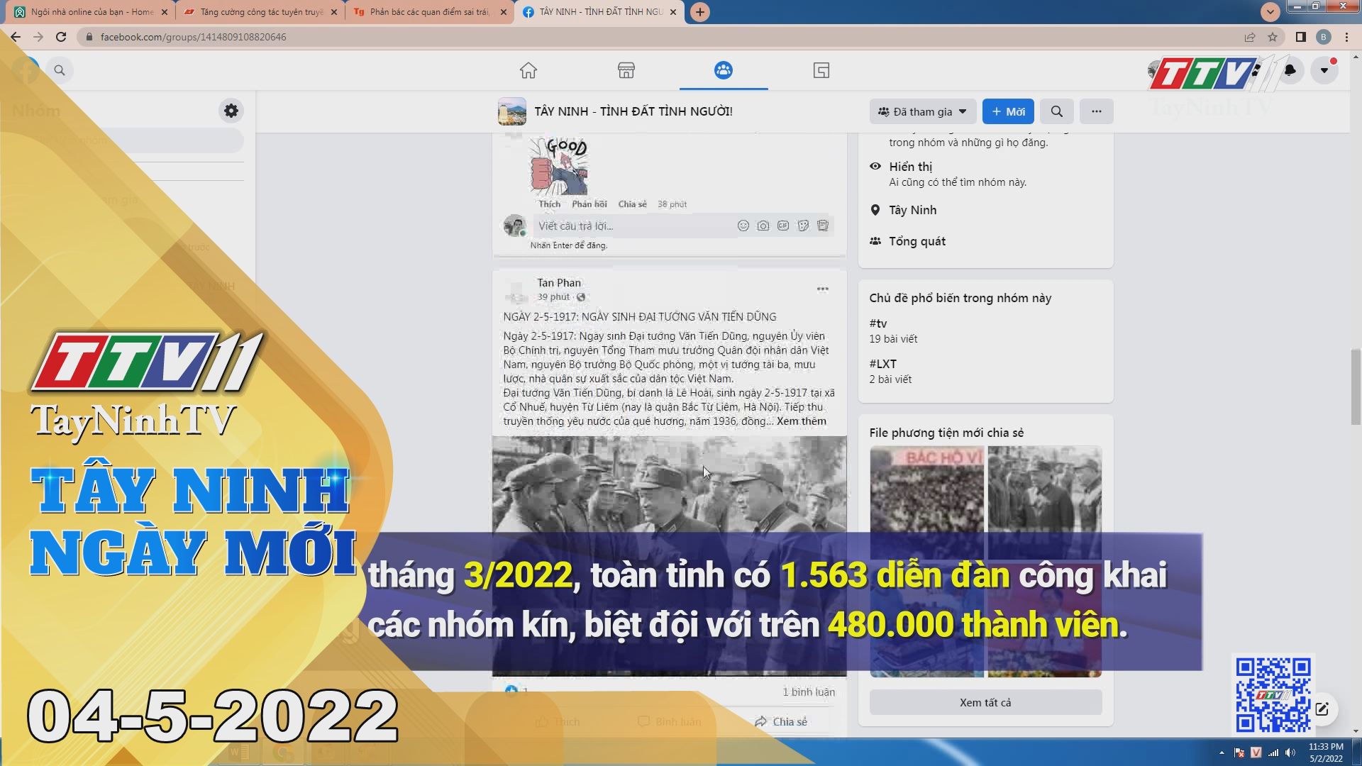 Tây Ninh ngày mới 04-5-2022 | Tin tức hôm nay | TayNinhTV