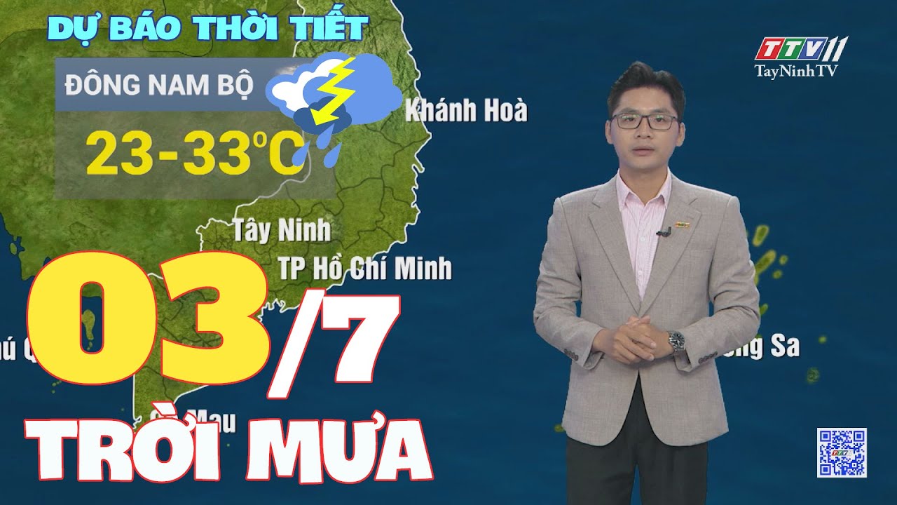 Bản tin thời tiết 03-7-2024 | TayNinhTVENT