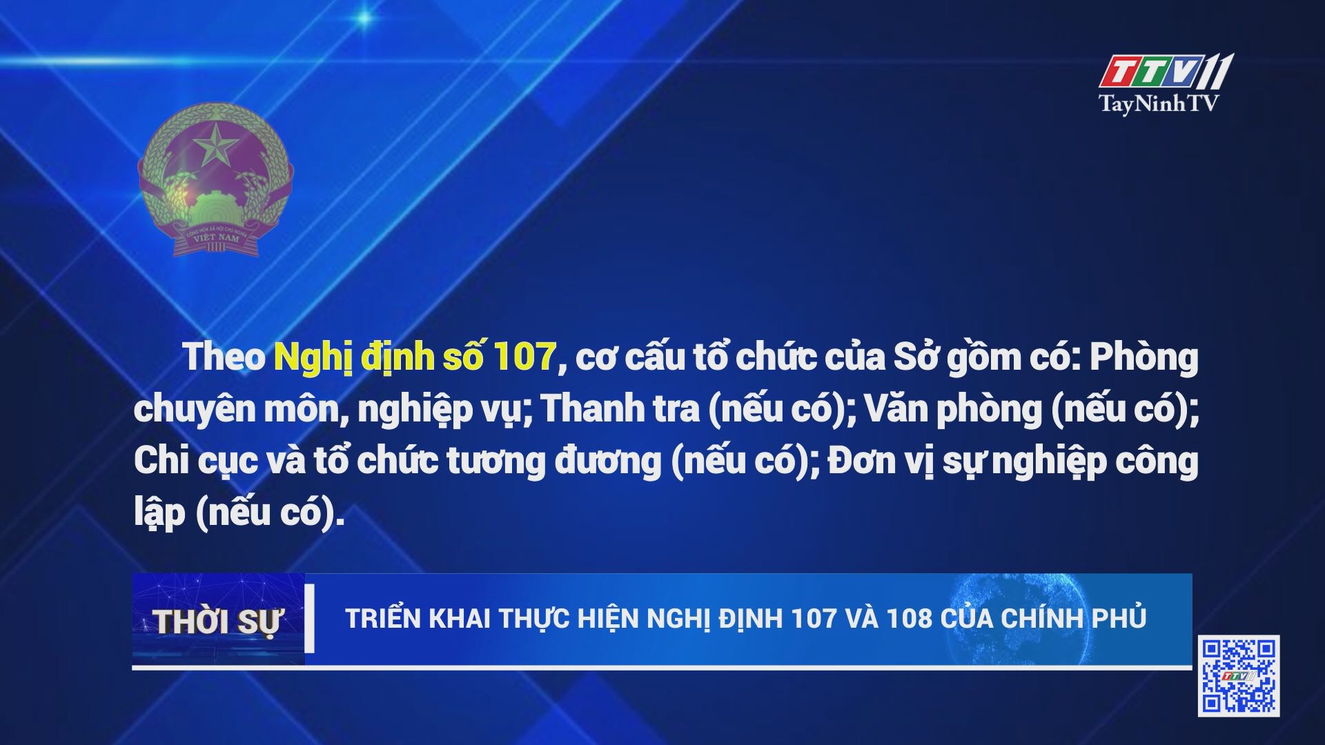 Triển khai thực hiện Nghị định 107 và 108 của Chính phủ | TayNinhTV 