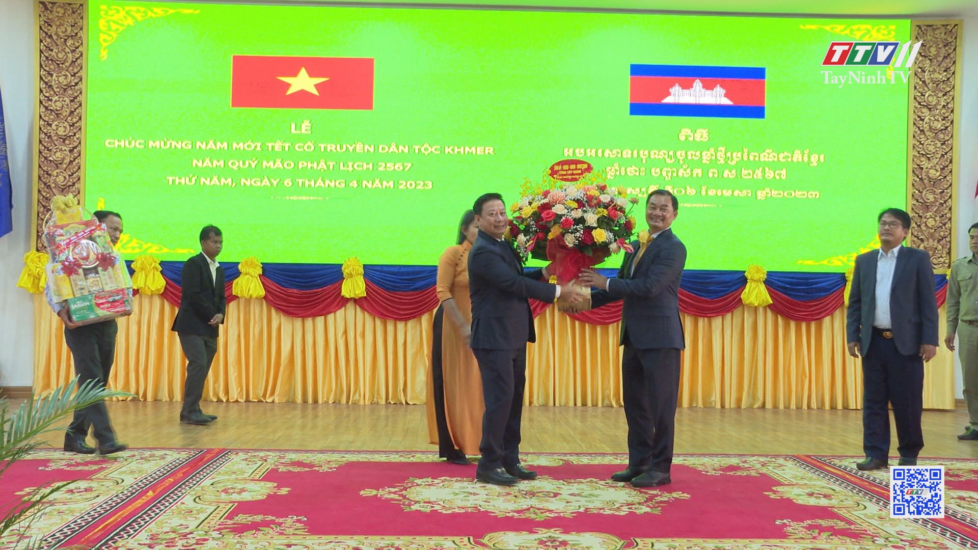 Lãnh đạo tỉnh Tây Ninh chúc Tết cổ truyền Chol Chhnam Thmey tại tỉnh Tboung Khmum, Vương quốc Campuchia | TayNinhTV