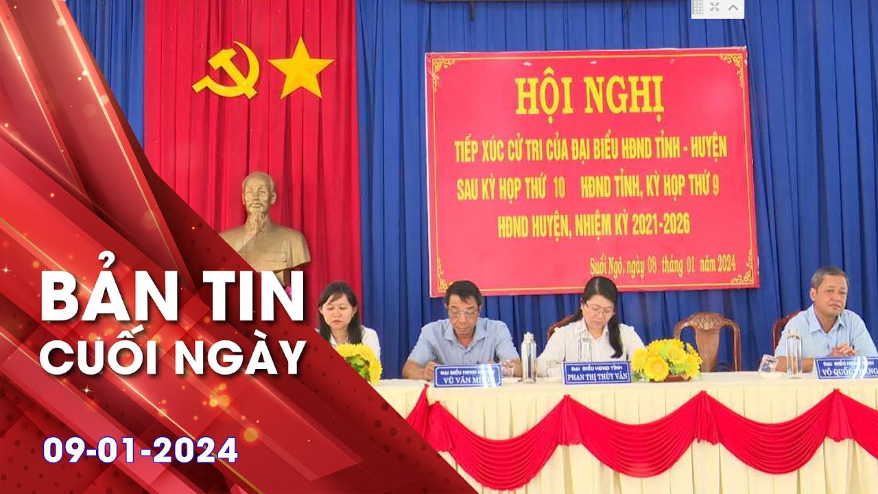 Bản tin cuối ngày 09-01-2024 | Tin tức hôm nay | TayNinhTV