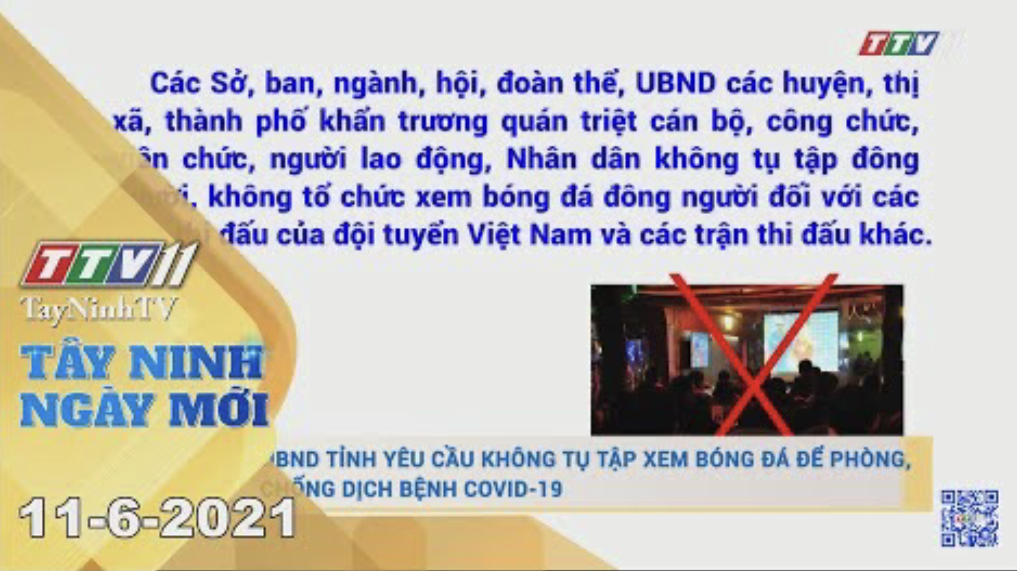 Tây Ninh Ngày Mới 11-6-2021 | Tin tức hôm nay | TayNinhTV