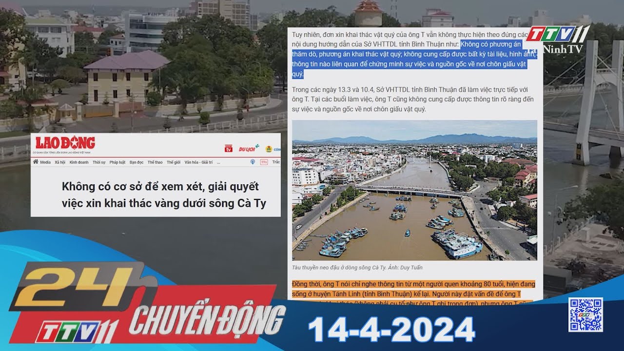 24h Chuyển động 14-4-2024 | TayNinhTV