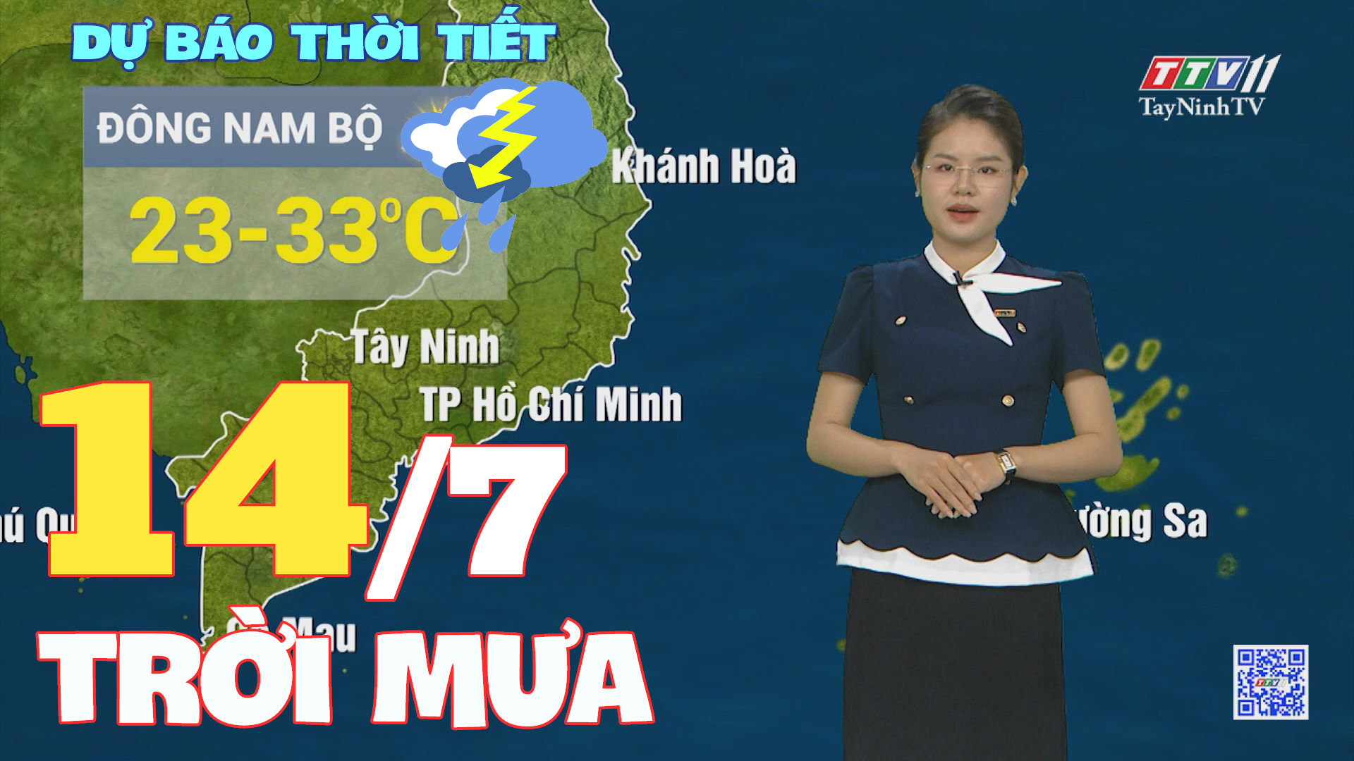 Bản tin thời tiết 14-7-2024 | TayNinhTVENT