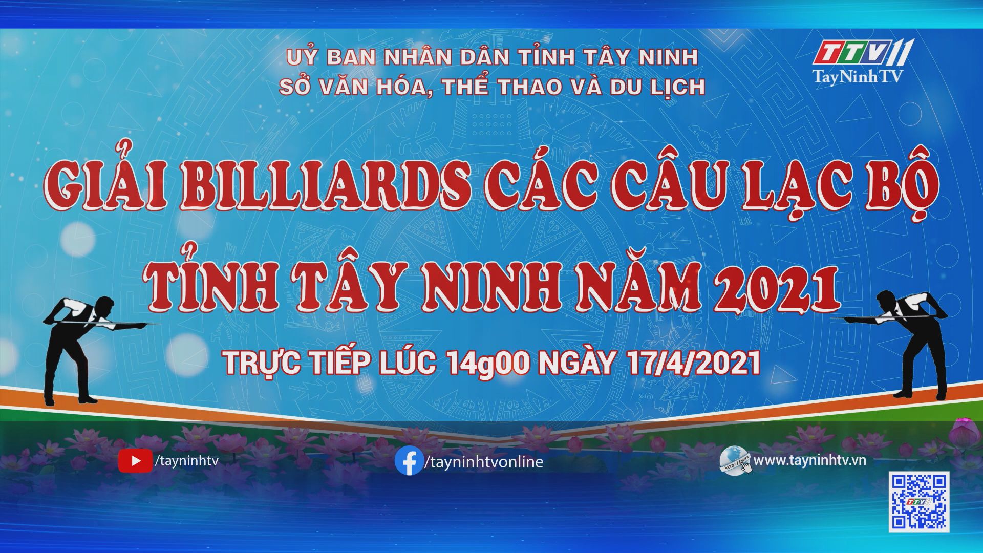 Giải Billiards các câu lạc bộ tỉnh Tây Ninh năm 2021-Trailer | TayNinhTVE