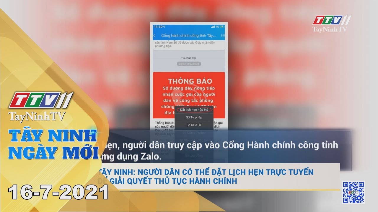 Tây Ninh Ngày Mới 16-7-2021 | Tin tức hôm nay | TayNinhTV