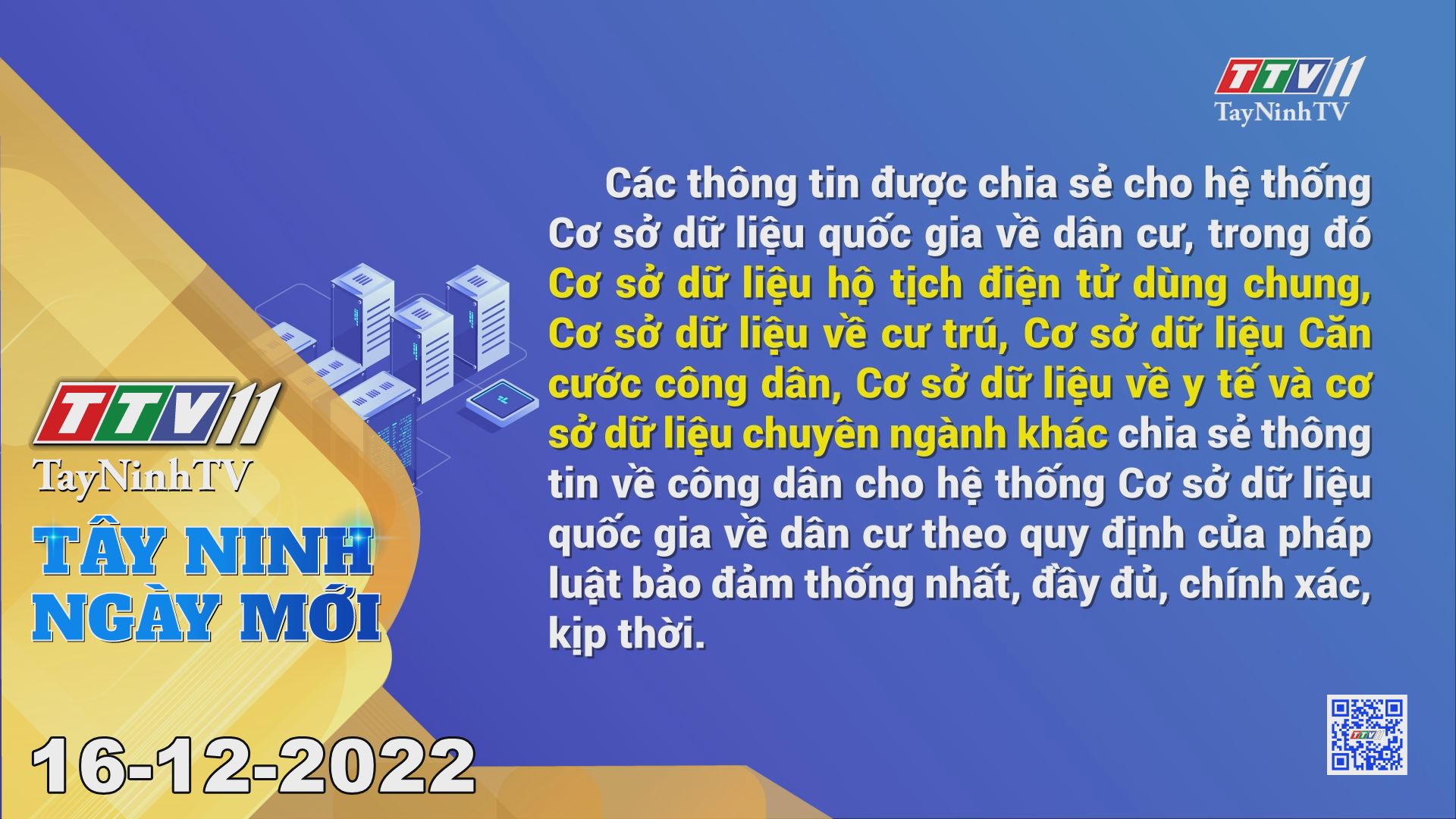 Tây Ninh ngày mới 16-12-2022 | Tin tức hôm nay | TayNinhTV