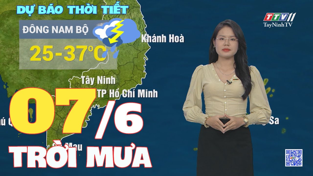 Bản tin thời tiết 07-6-2024 | TayNinhTVENT