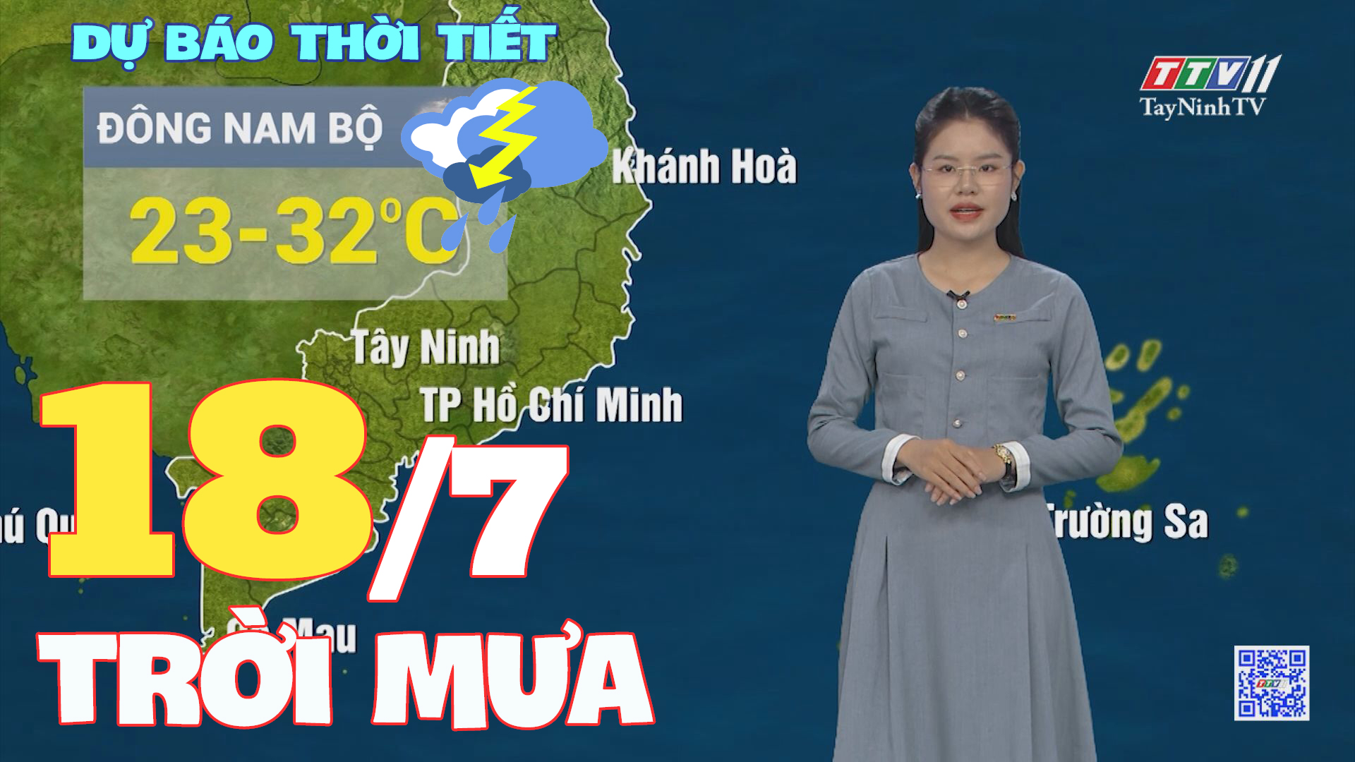 Bản tin thời tiết 18-7-2024 | TayNinhTVENT