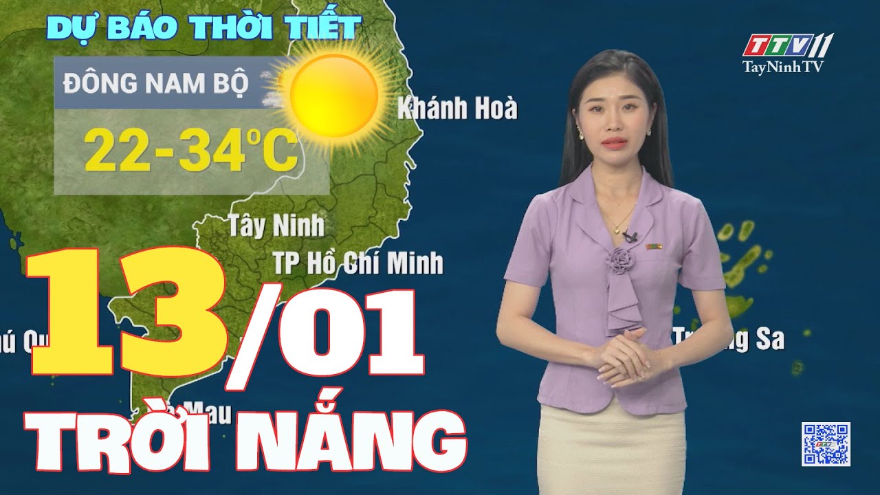 Bản tin thời tiết 13-01-2024 | TayNinhTVEnt