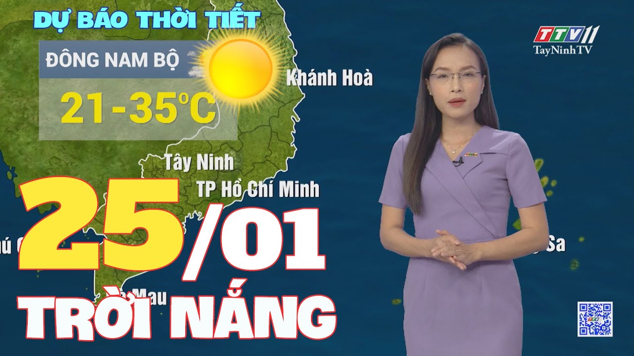 Bản tin thời tiết 25-01-2024 | TayNinhTVEnt