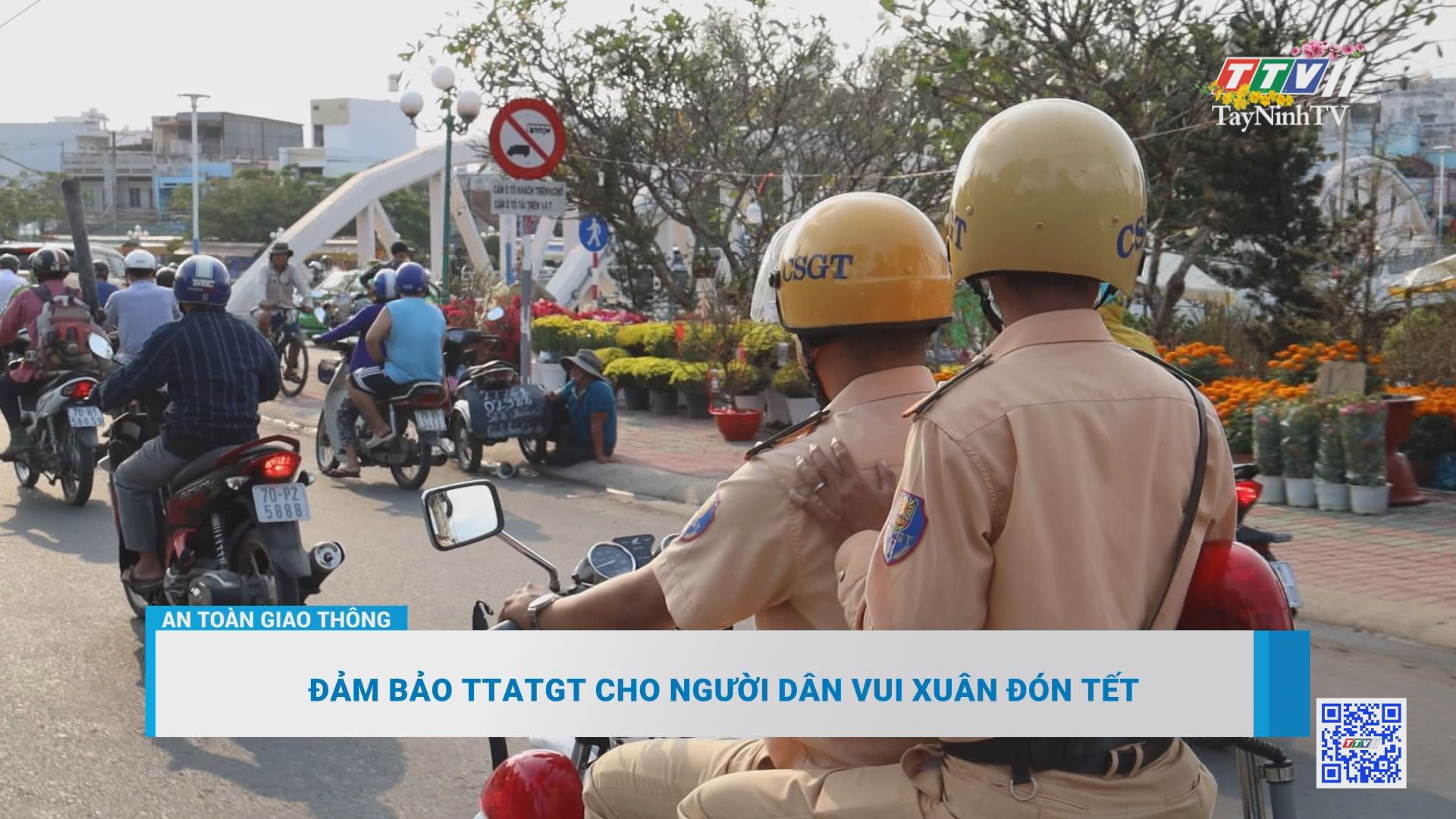 Đảm bảo TTATGT cho người dân vui xuân đón Tết | An toàn giao thông | TayNinhTV