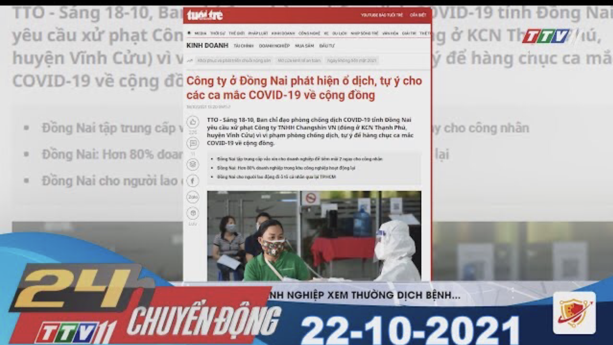 24H CHUYỂN ĐỘNG 22/10/2021 | Tin tức hôm nay | TayNinhTV