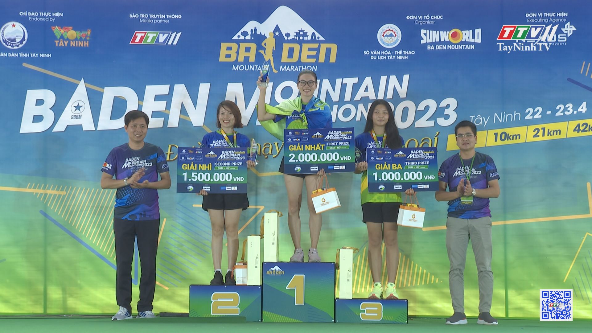 Bế mạc và trao thưởng giải BaDen Mountain Marathon 2023 | TayNinhTV