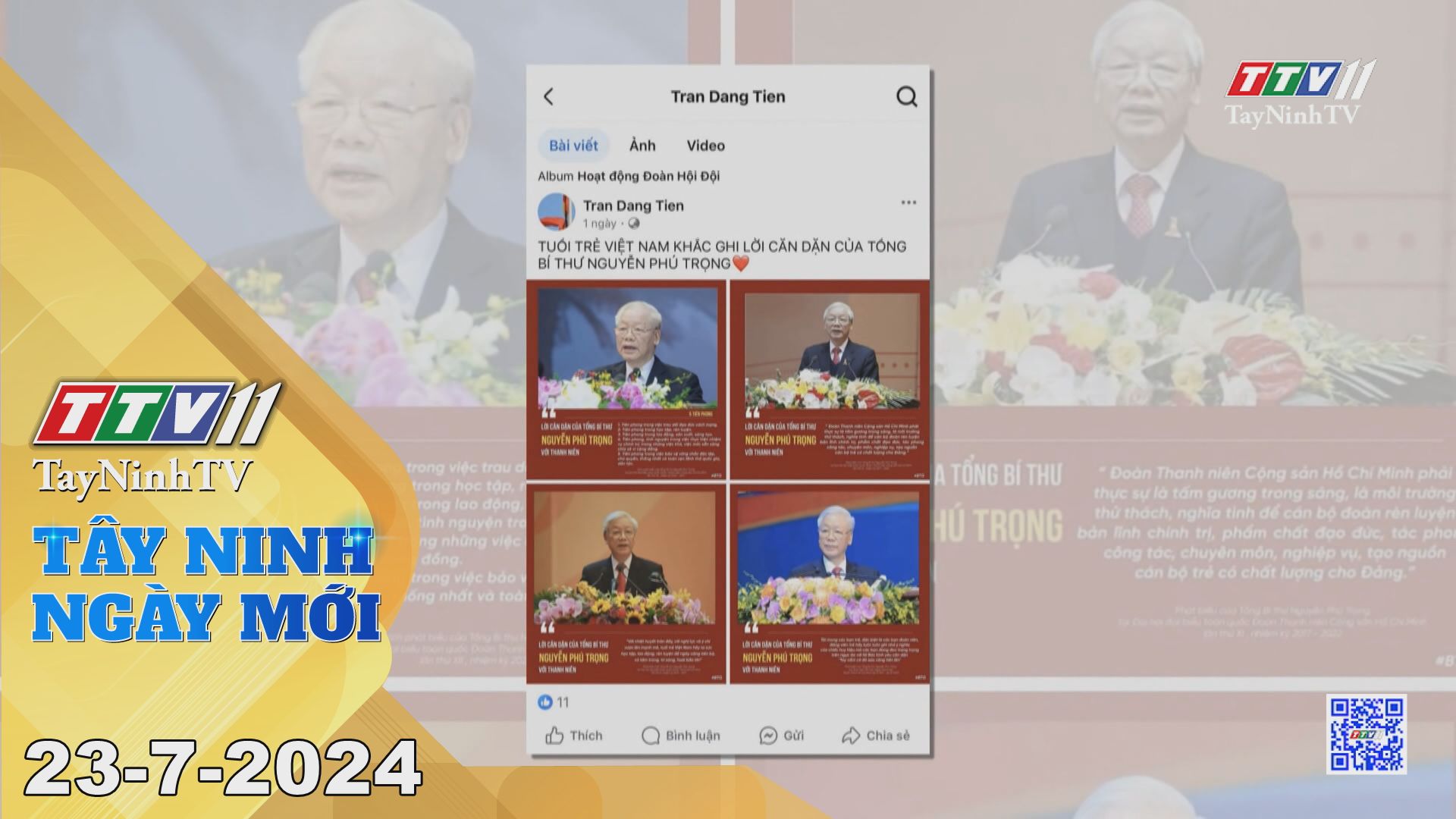 Tây Ninh ngày mới 23-7-2024 | Tin tức hôm nay | TayNinhTV