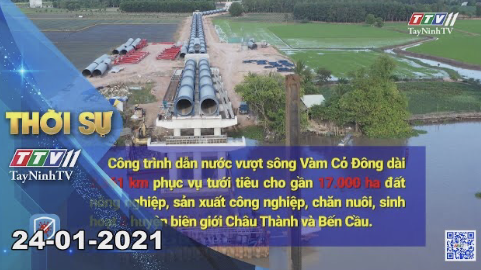 Thời sự Tây Ninh 24-01-2021 | Tin tức hôm nay | TayNinhTV