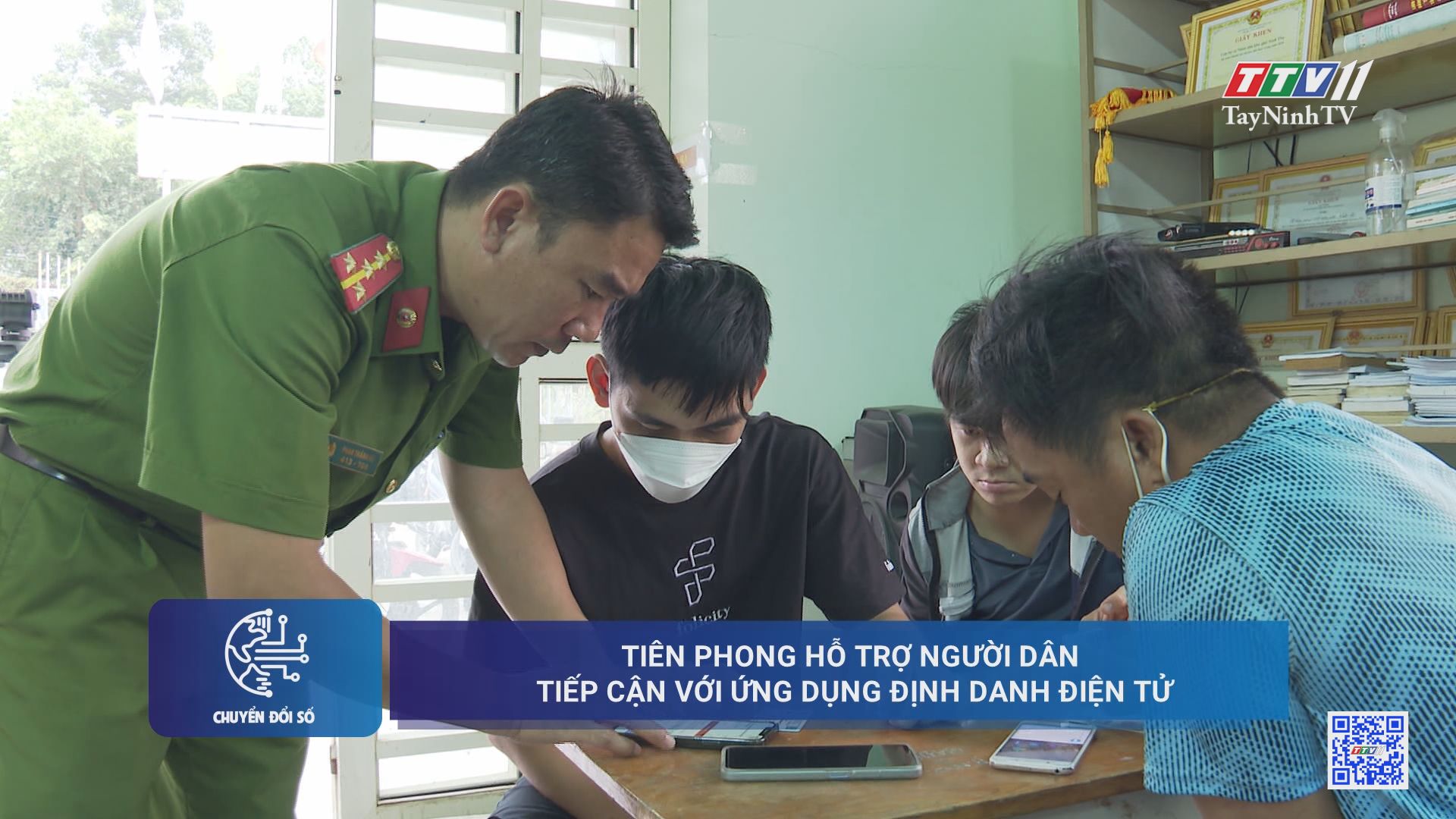 Tiên phong hỗ trợ người dân tiếp cận với ứng dụng định danh điện tử | Chuyển đổi số | TayNinhTV