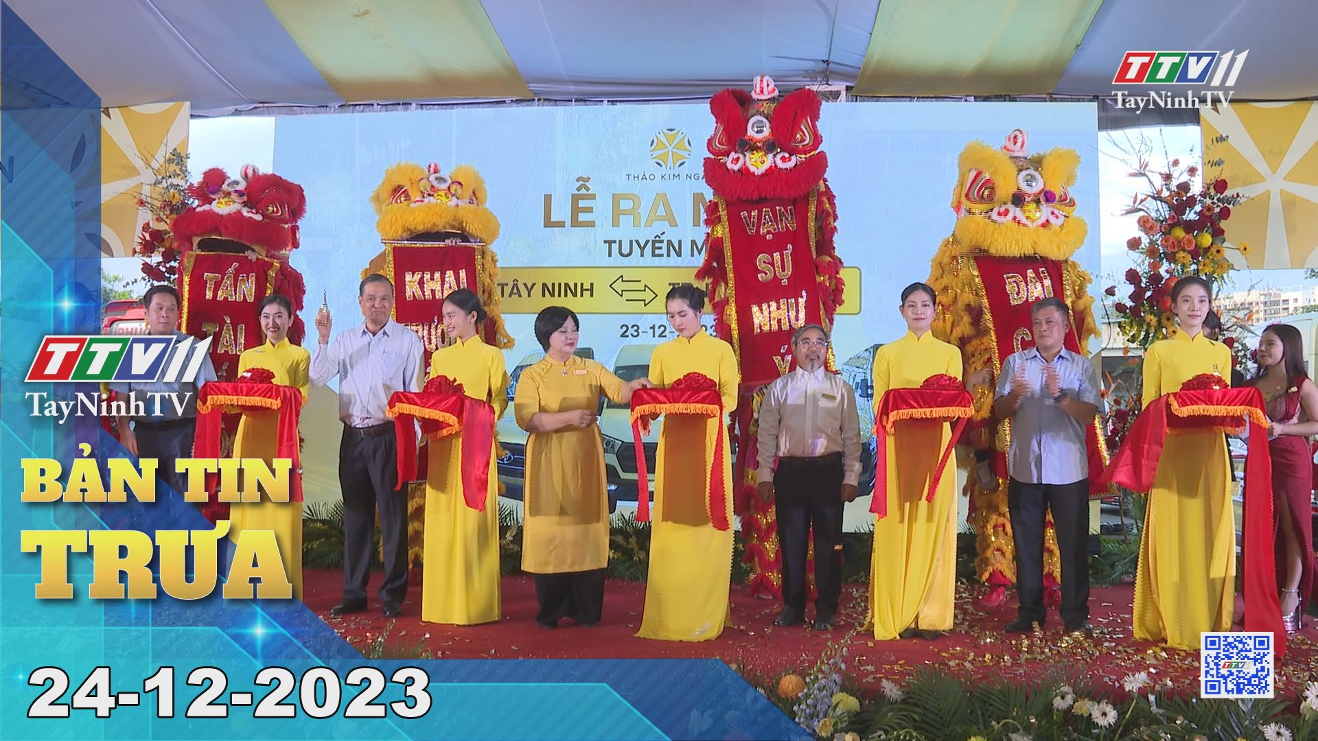 Bản tin trưa 24-12-2023 | Tin tức hôm nay | TayNinhTV