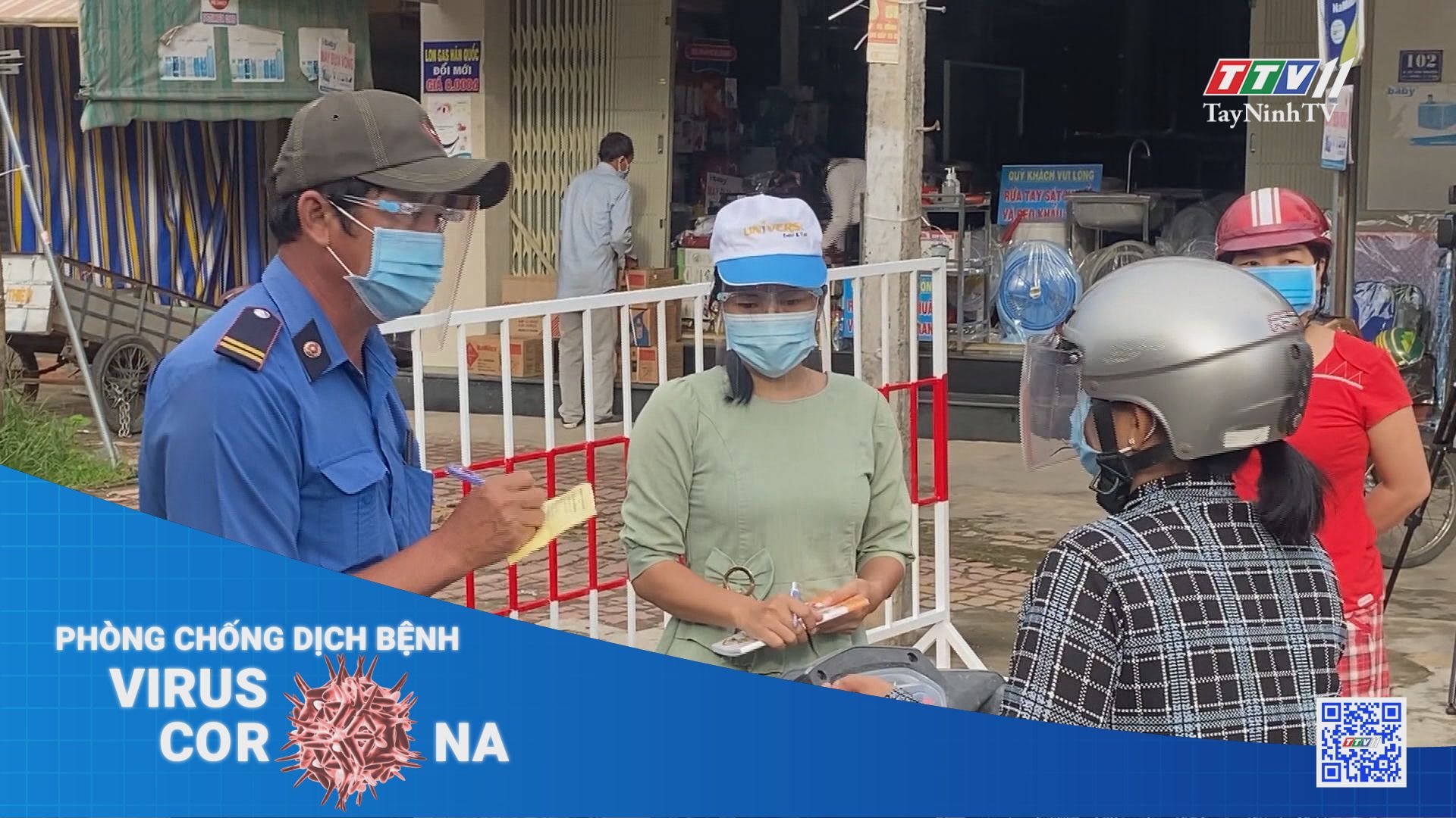 Thành phố Tây Ninh kiểm soát người đi vào chợ bằng phiếu | THÔNG TIN DỊCH COVID-19 | TayNinhTV