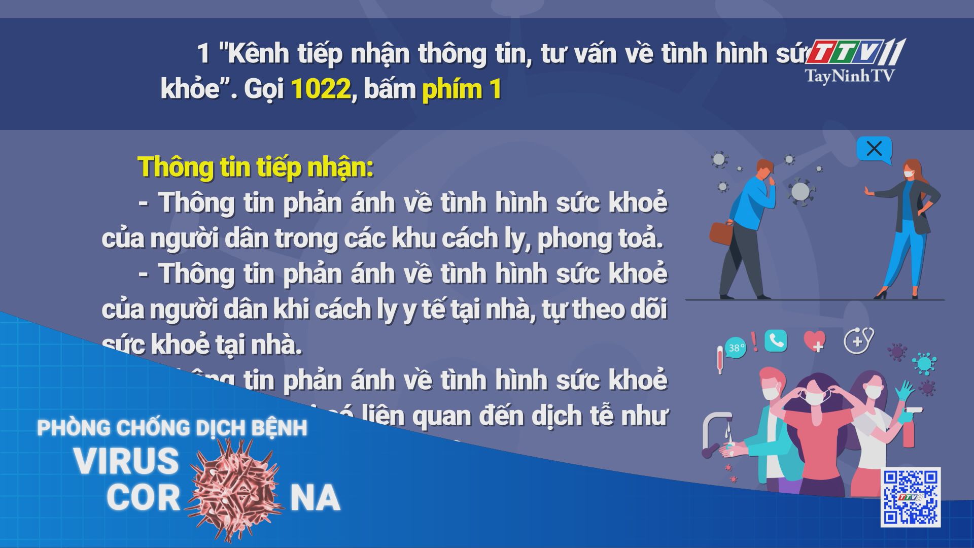 Triển khai kênh tiếp nhận phản ánh về tình hình dịch bệnh Covid-19 trên Tổng đài 1022 tỉnh Tây Ninh | THÔNG TIN DỊCH COVID-19 | TayNinhTV