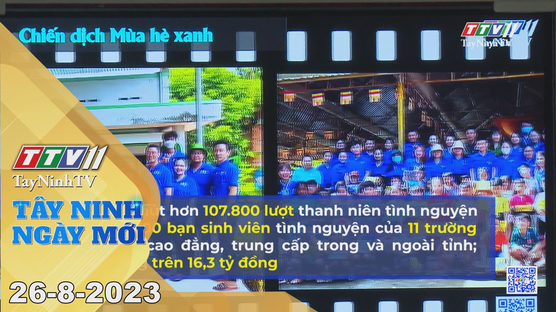 Tây Ninh ngày mới 26-8-2023 | Tin tức hôm nay | TayNinhTV