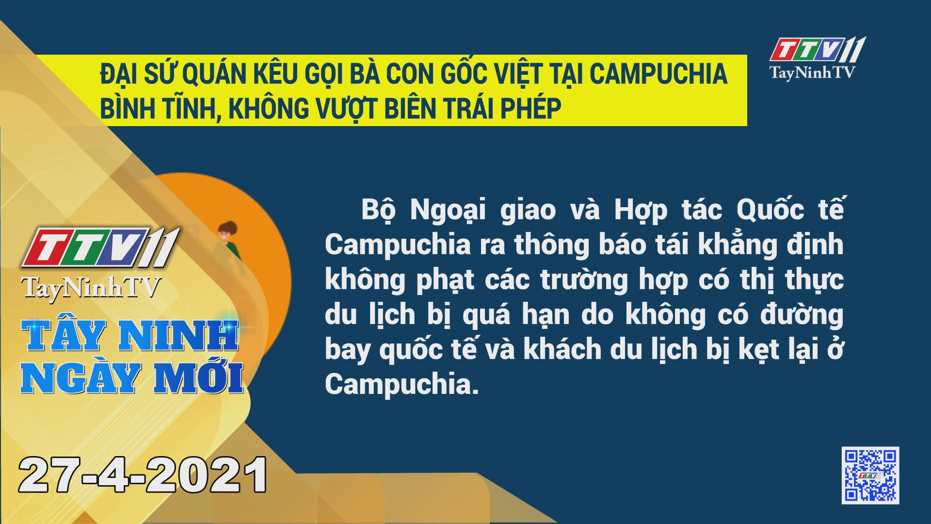 ây Ninh Ngày Mới 27-4-2021 | Tin tức hôm nay | TayNinhTV