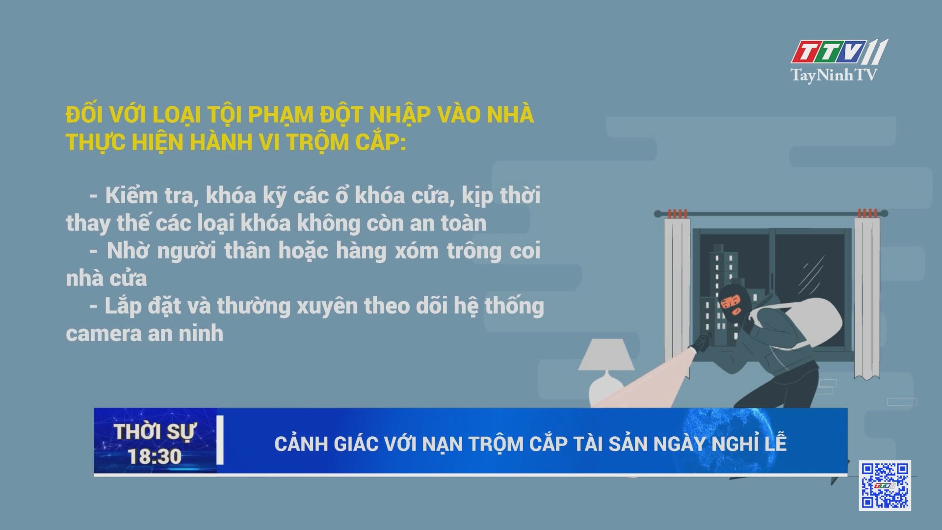 Cảnh giác với nạn t.rộ.m cắ.p tài sản ngày nghỉ lễ | TayNinhTV