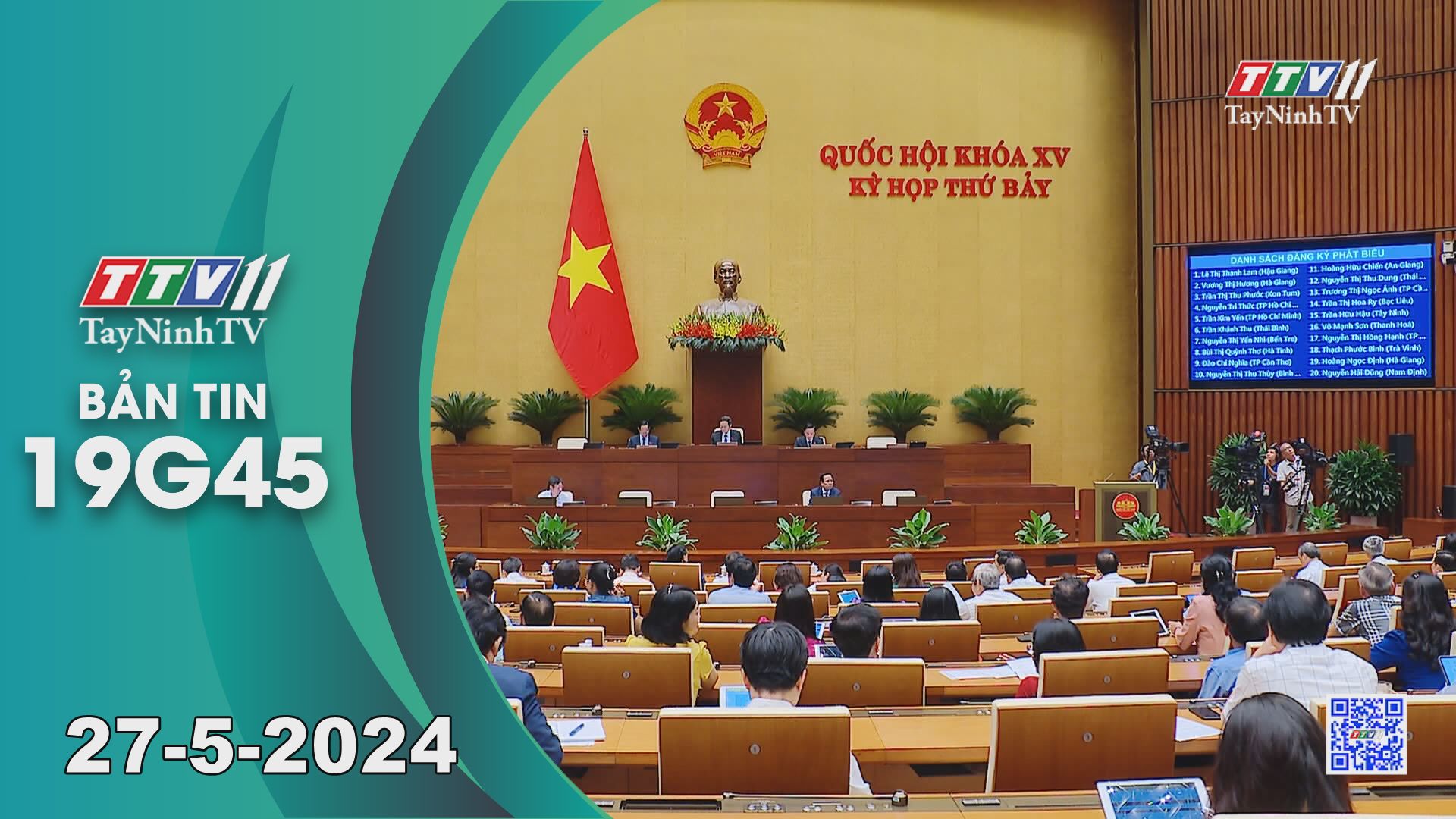 Bản tin 19G45 | 27-5-2024 | Tin tức hôm nay | TayNinhTV