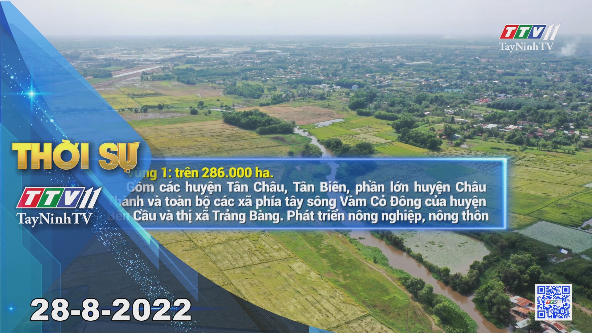Thời sự Tây Ninh 28-8-2022 | Tin tức hôm nay | TayNinhTV