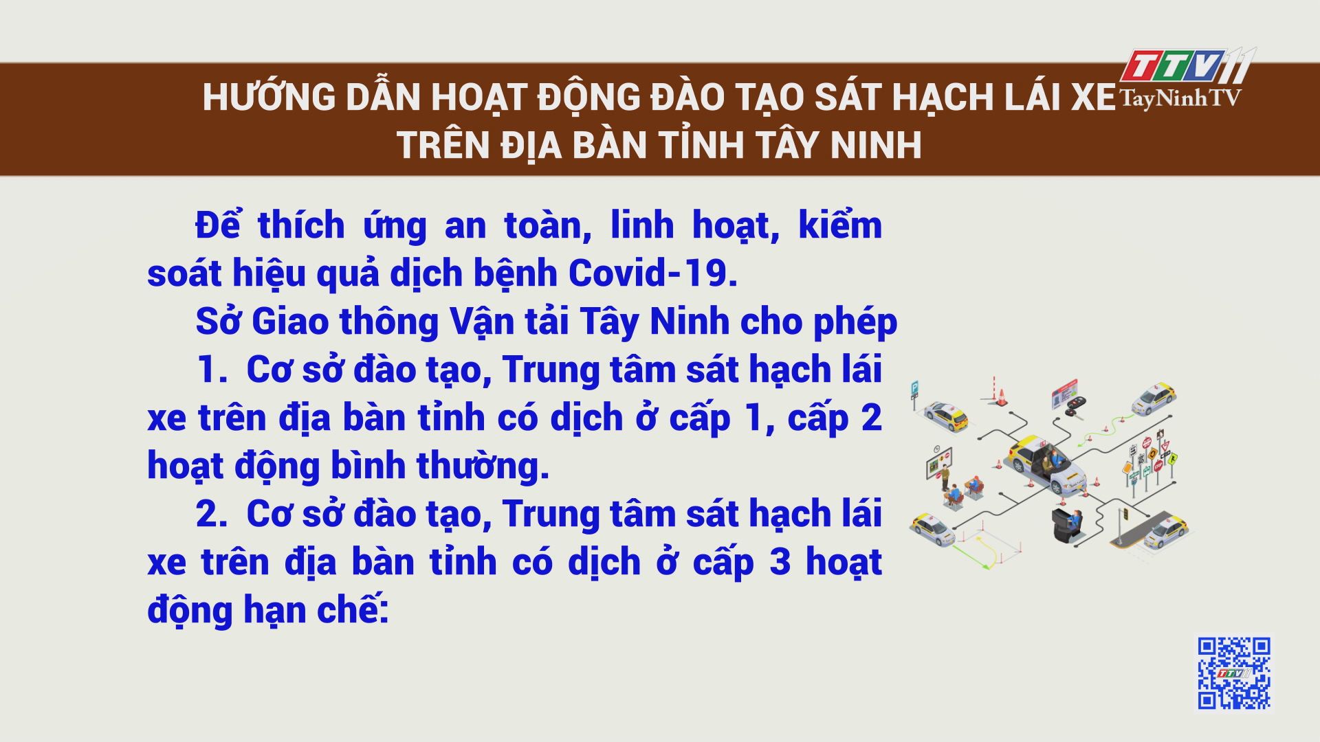 Hướng dẫn hoạt động đào tạo sát hạch lái xe trên địa bàn tỉnh Tây Ninh | TayNinhTV