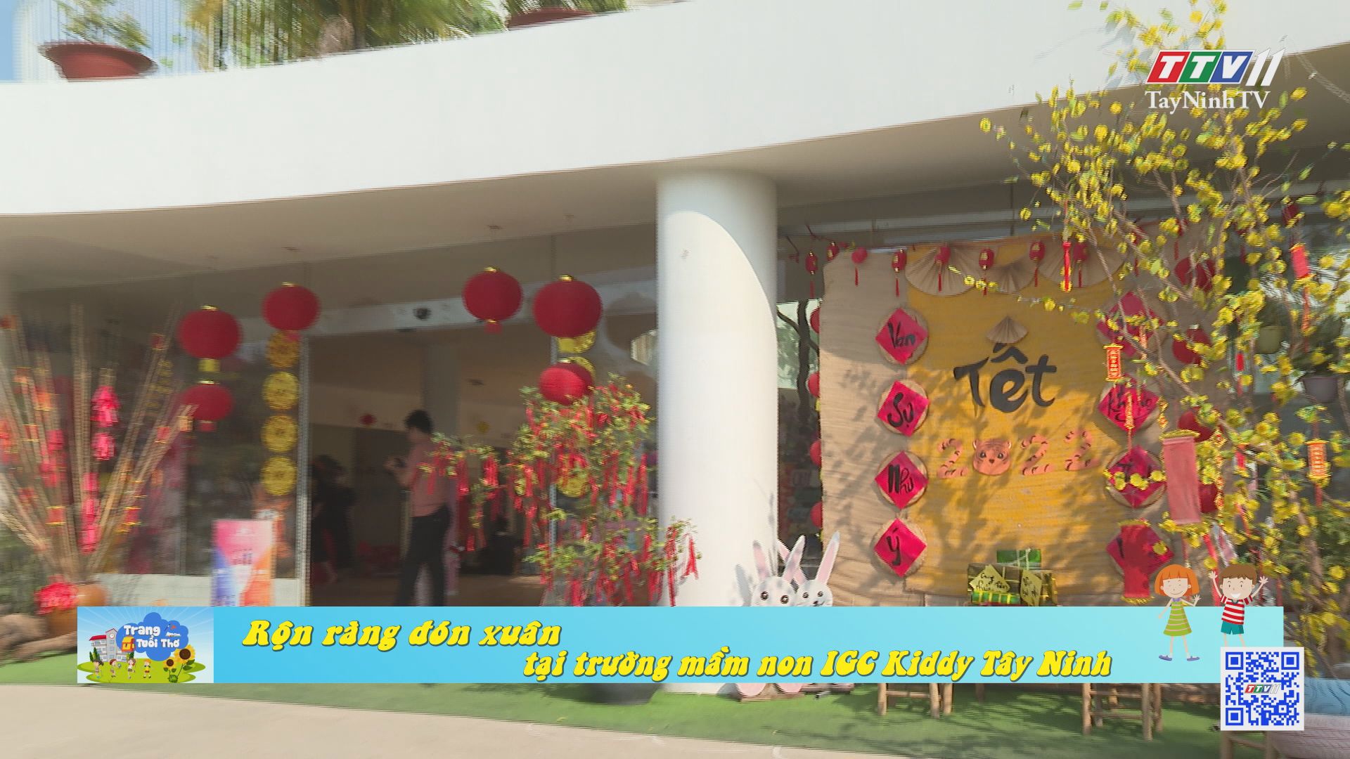 Rộn ràng đón xuân tại trường mầm non IGC Kiddy Tây Ninh | TRANG TUỔI THƠ | TayNinhTV