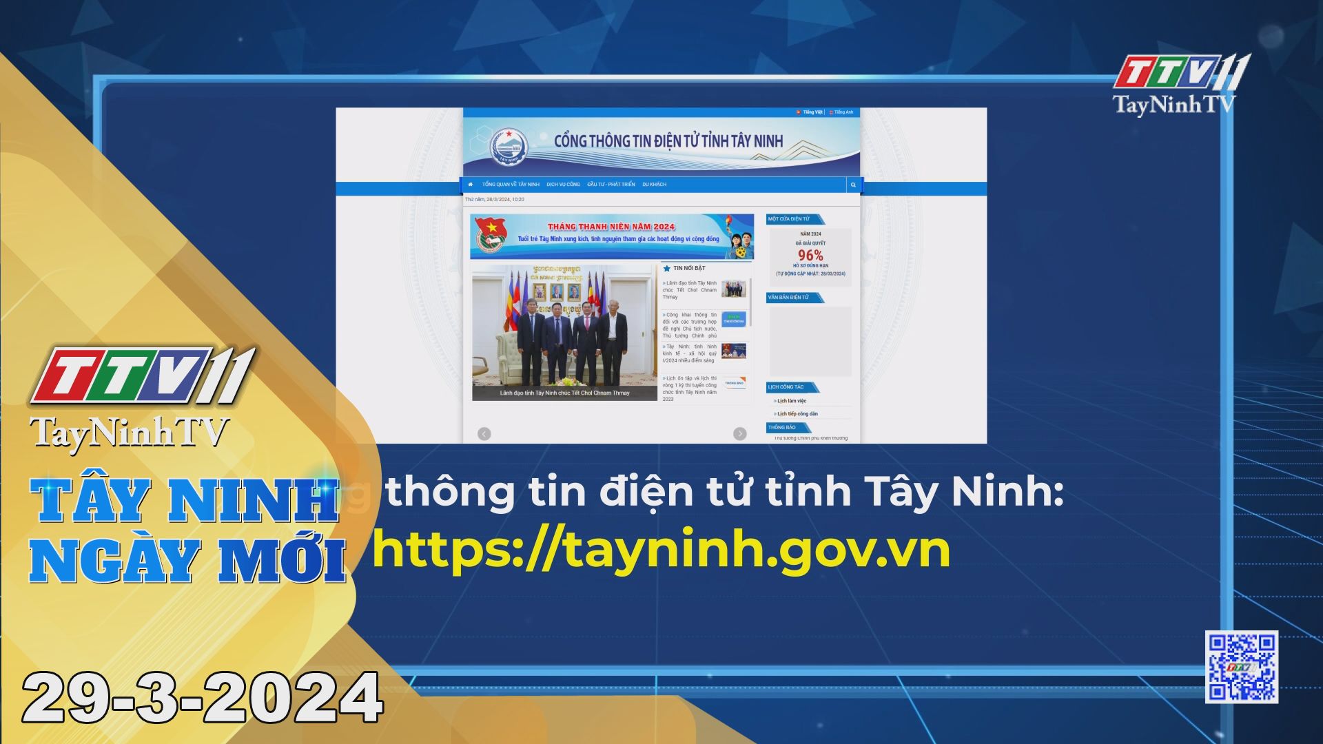 Tây Ninh ngày mới 29-3-2024 | Tin tức hôm nay | TayNinhTV