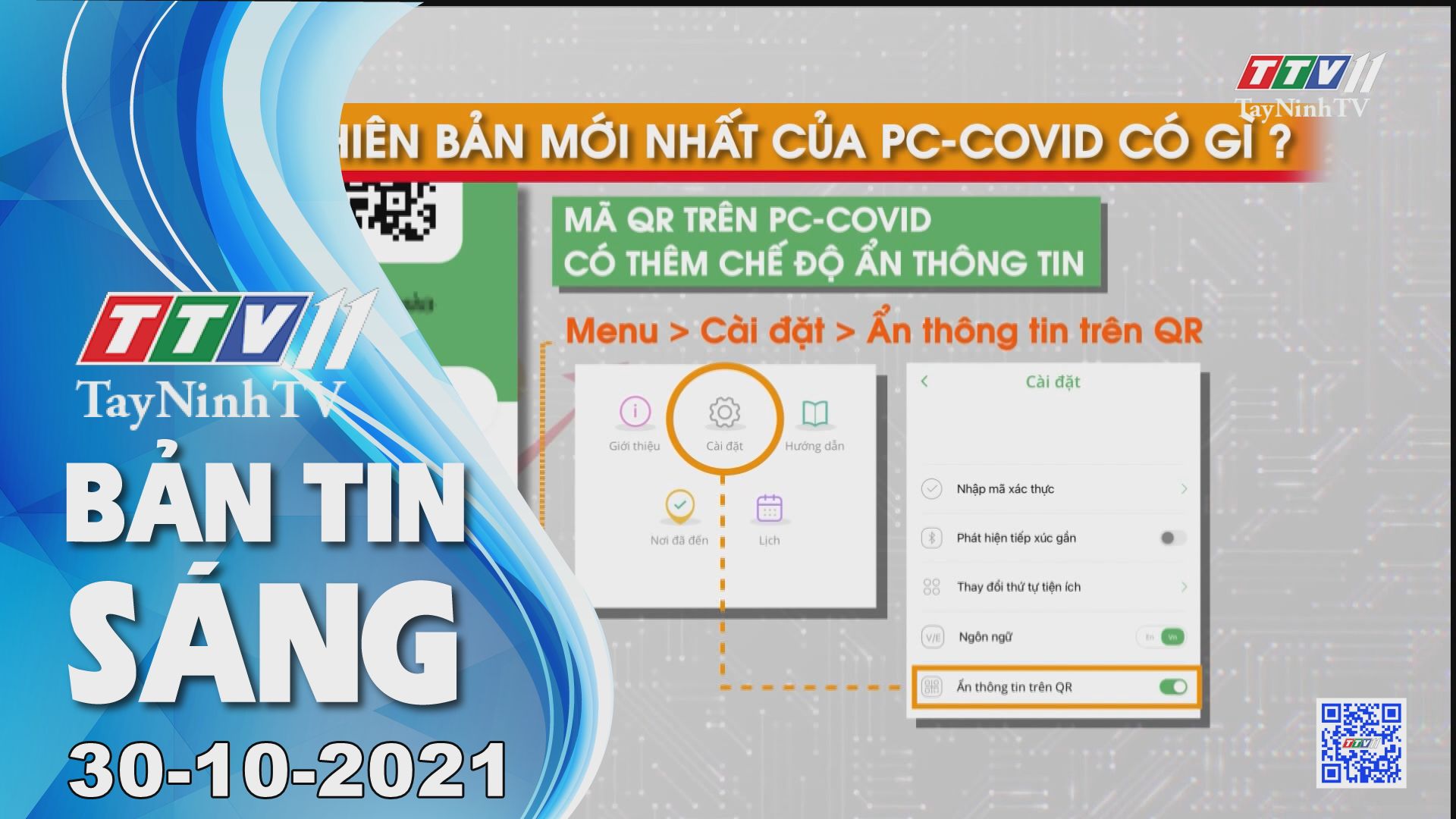 BẢN TIN SÁNG 30/10/2021 | Tin tức hôm nay | TayNinhTV