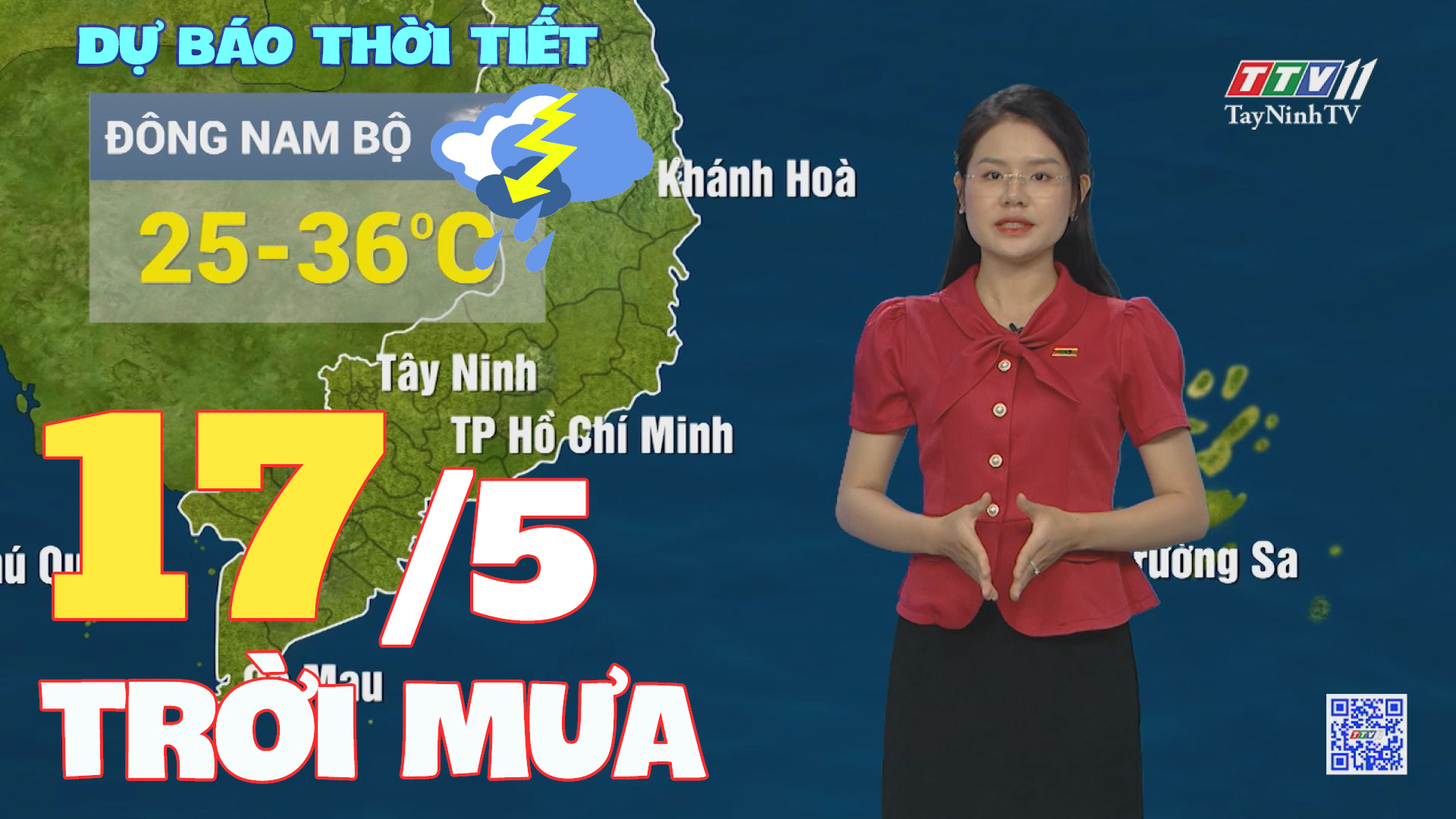 Bản tin thời tiết 17-5-2024 | TayNinhTVENT