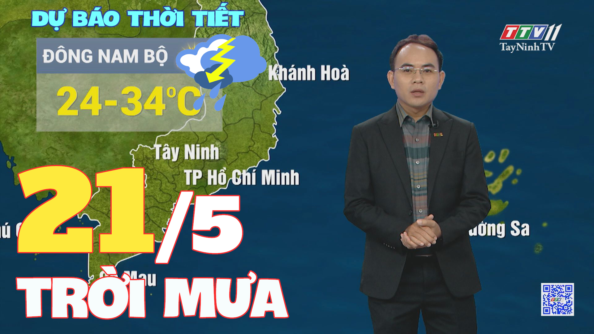 Bản tin thời tiết 21-5-2024 | TayNinhTVENT